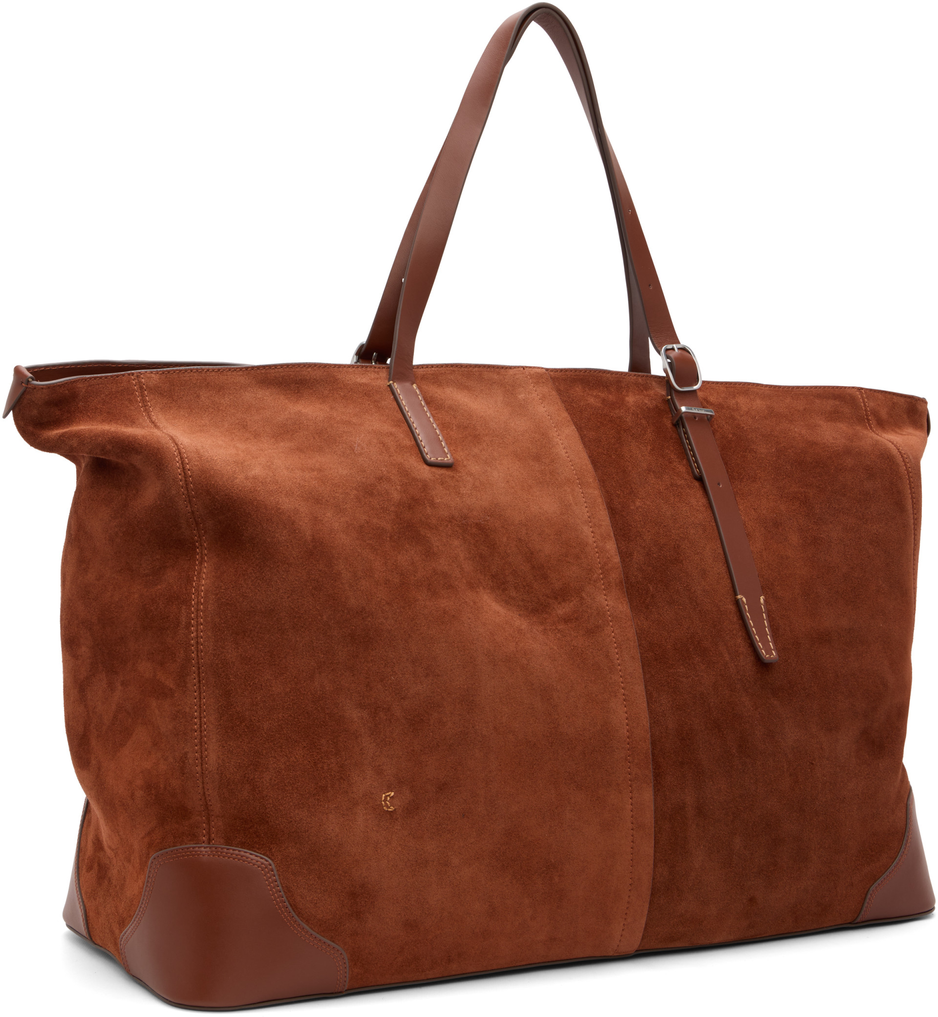 Paul Smith - Tan Suede Duffle Tote Bag
