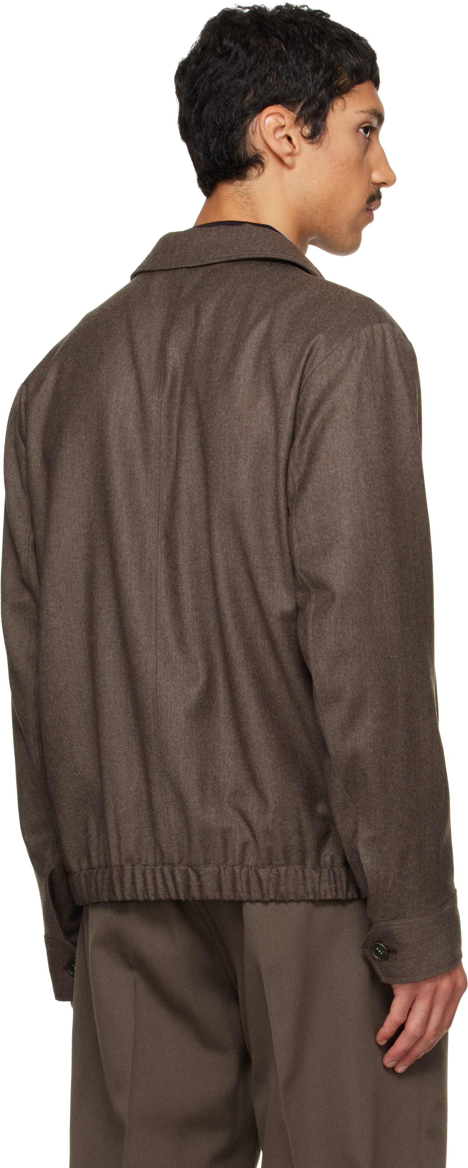 Paul Smith - Brown Wool-Cashmere Flannel Jacket