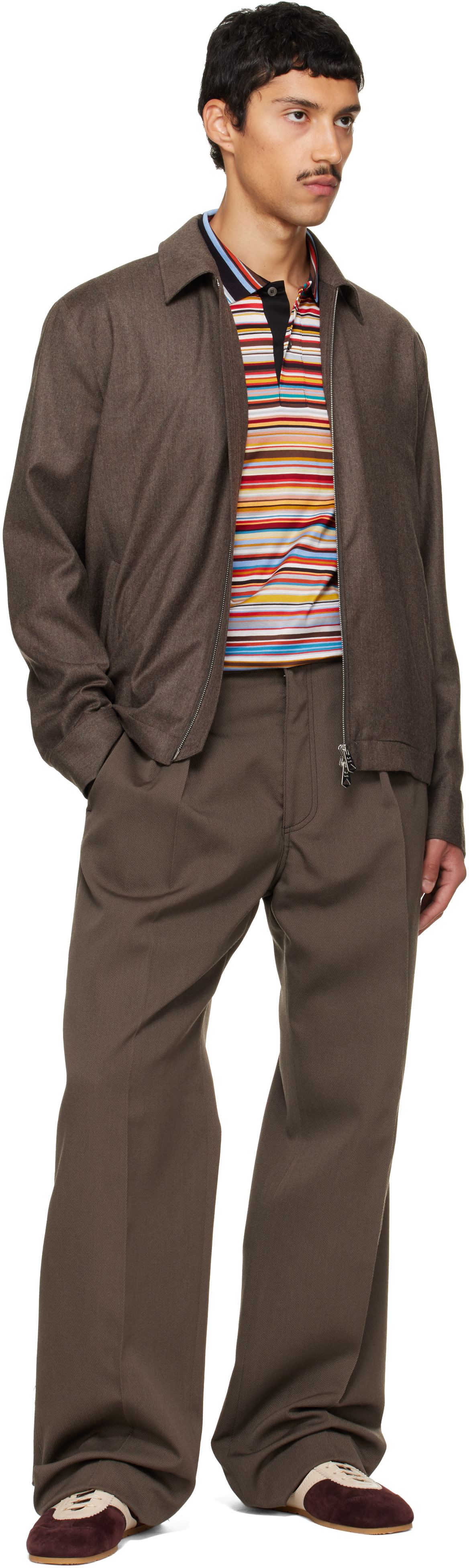 Paul Smith - Brown Wool-Cashmere Flannel Jacket