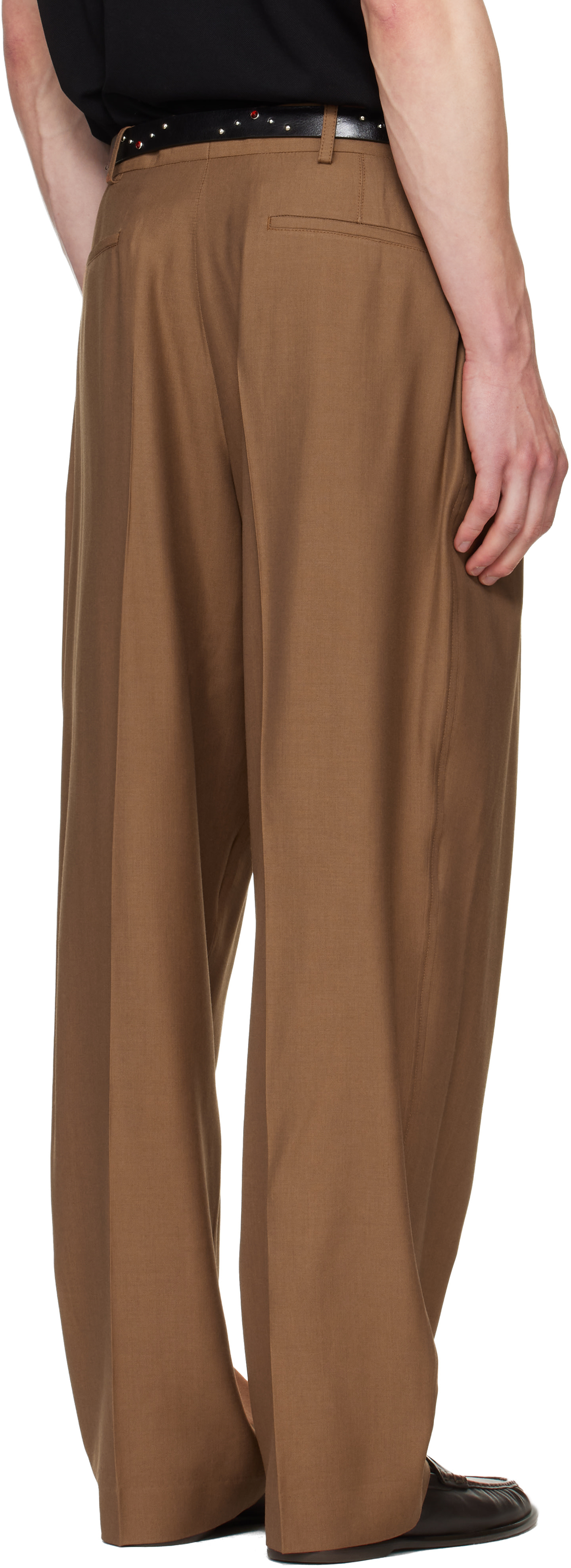 Paul Smith - Brown Pleated Wool Trousers
