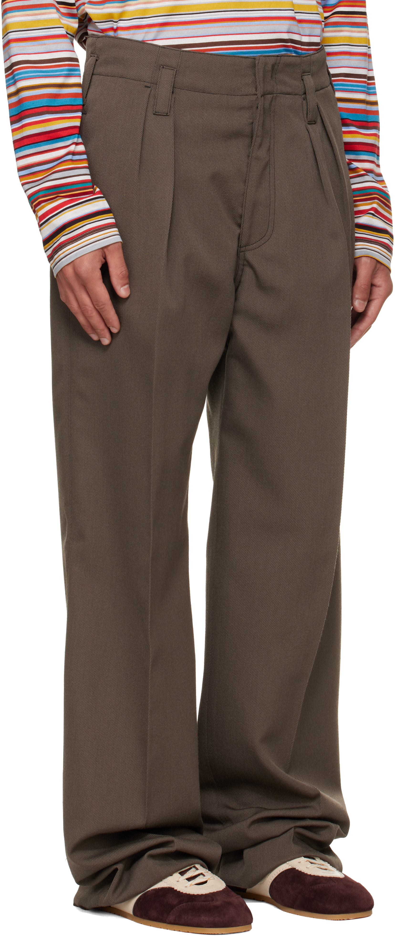 Paul Smith - Brown Relaxed-Fit Wool Trousers
