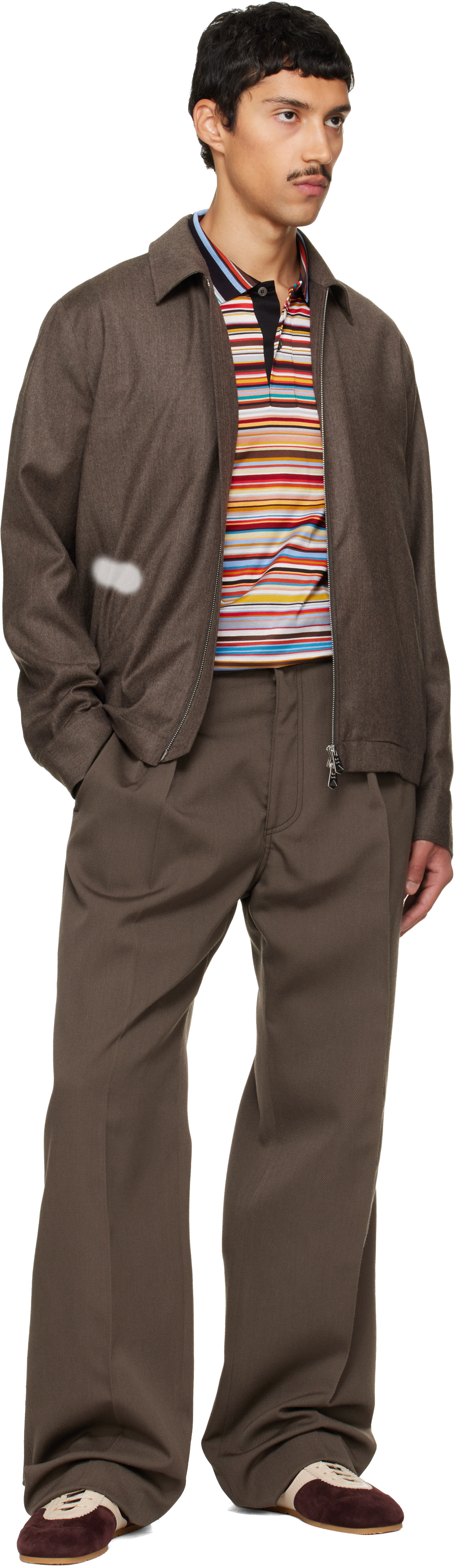 Paul Smith - Brown Relaxed-Fit Wool Trousers