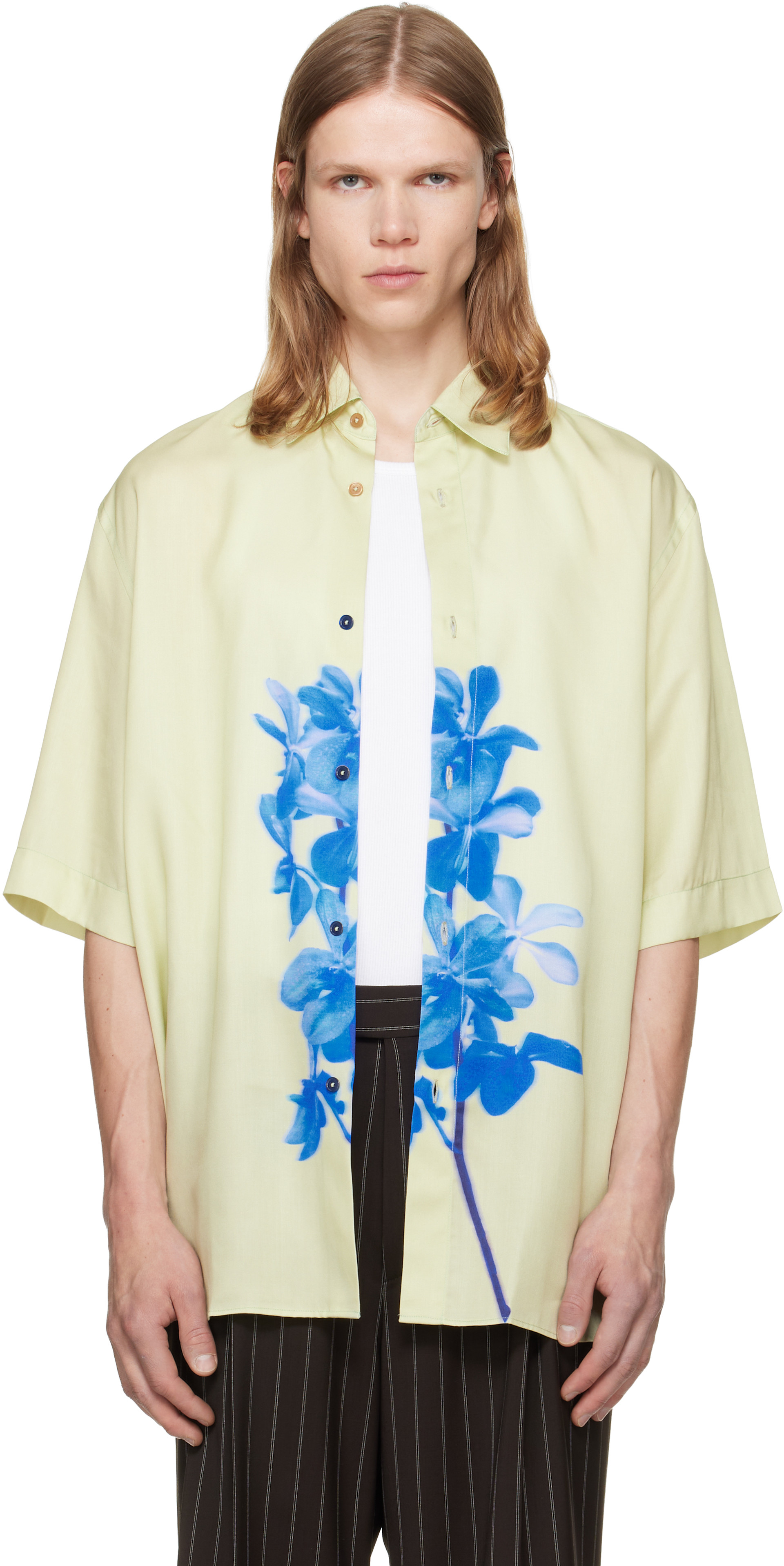 Paul Smith - 그린 S/S 오버사이즈 셔츠