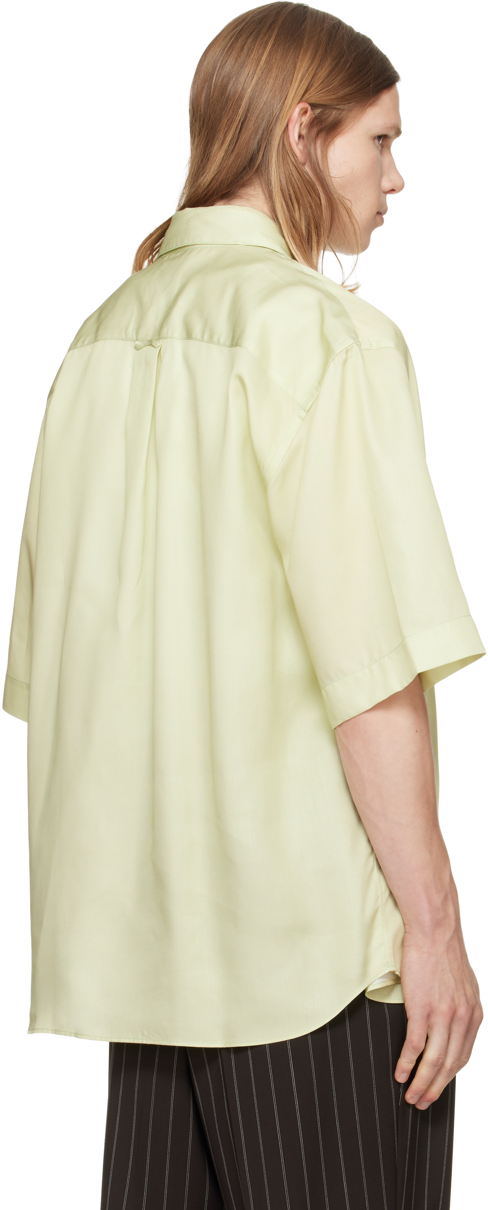 Paul Smith: Green S/S Oversized Shirt | SSENSE Italy