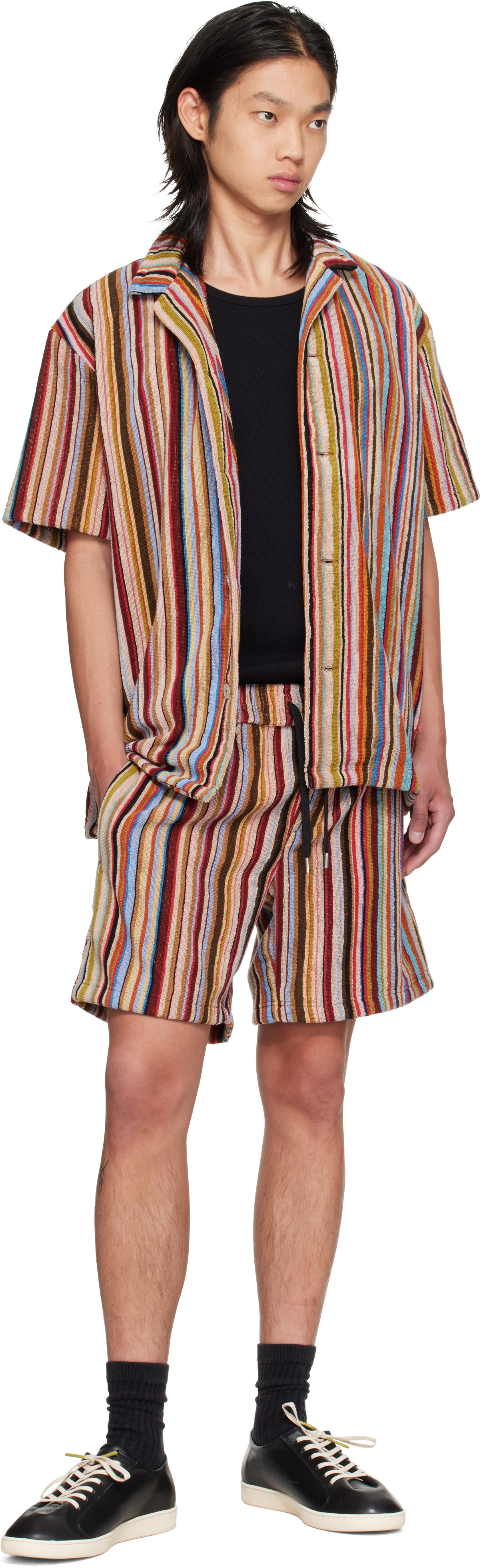 Paul Smith: マルチカラー 'Signature Stripe' Towelling ラウンジ