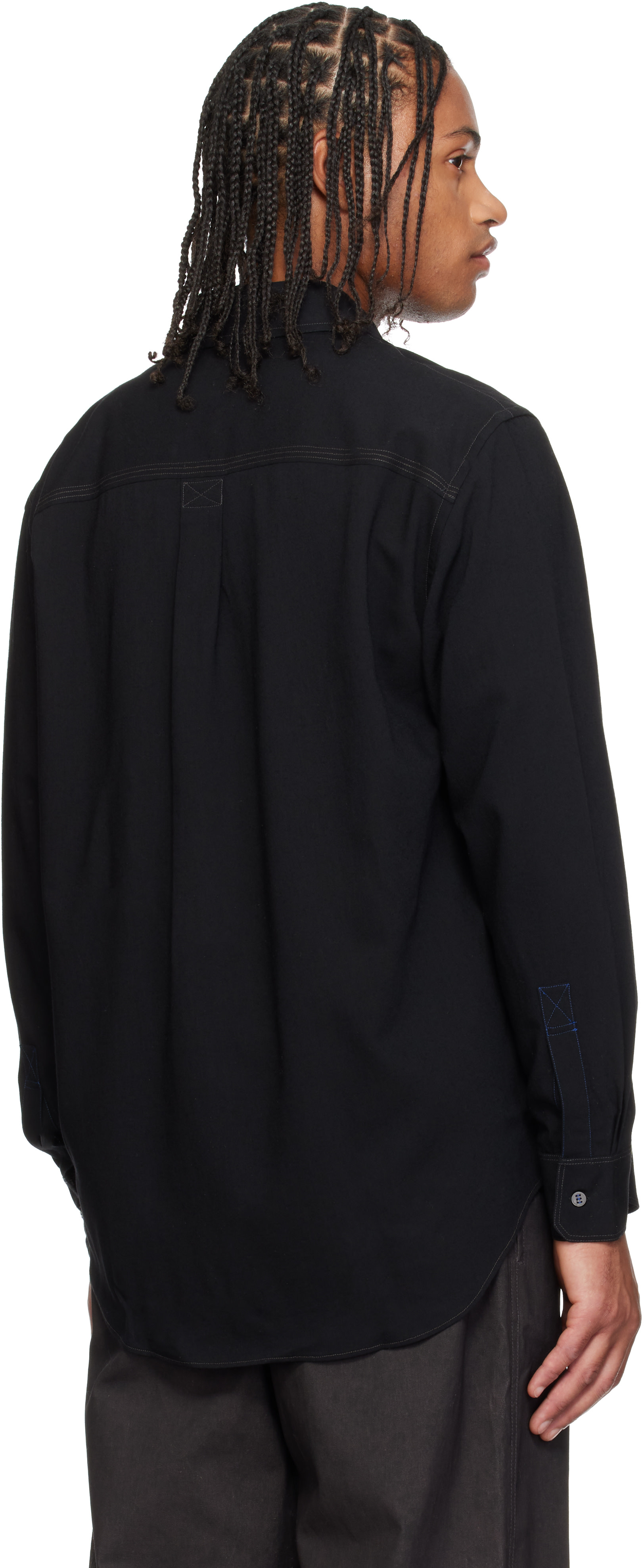 Paul Smith - Black Oversized Viscose-Wool Shirt