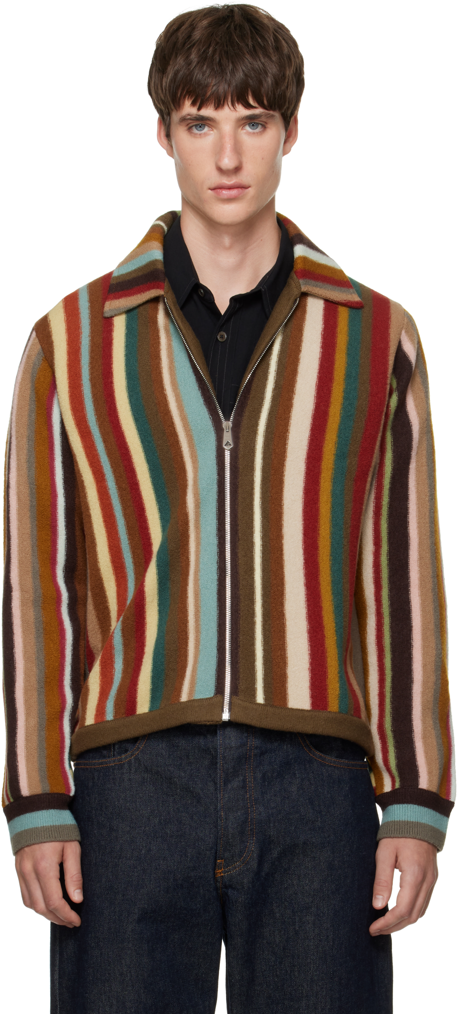 Paul Smith - マルチカラー Zip Thru セーター