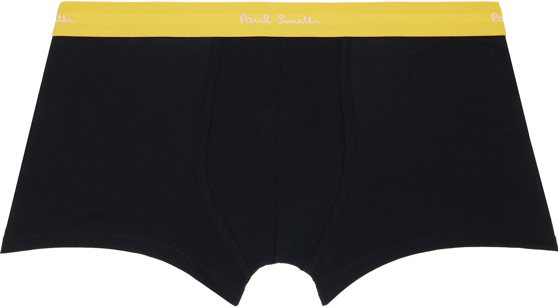 Paul Smith - Seven-Pack Black Organic-Cotton Boxer Briefs