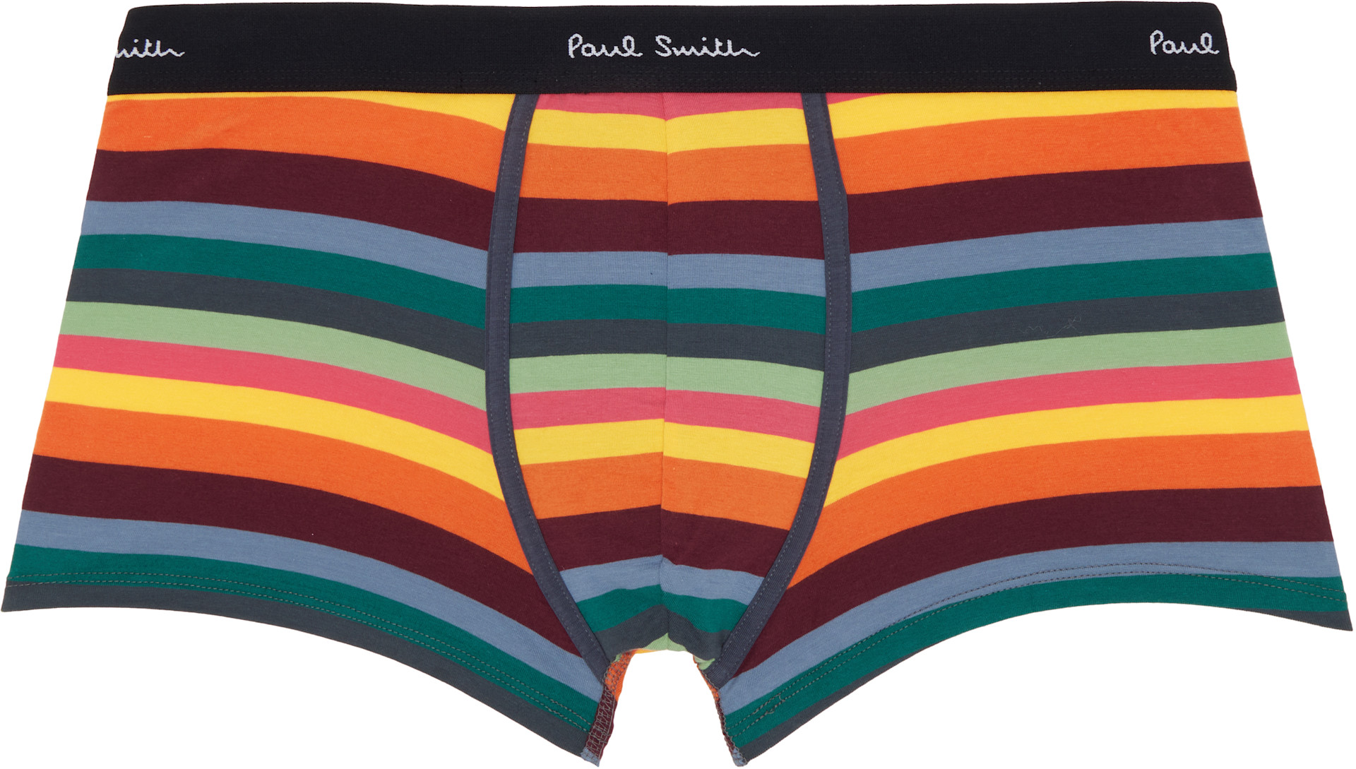 Paul Smith - Five-Pack Multicolor 'Artist Stripe' Organic Boxer Briefs