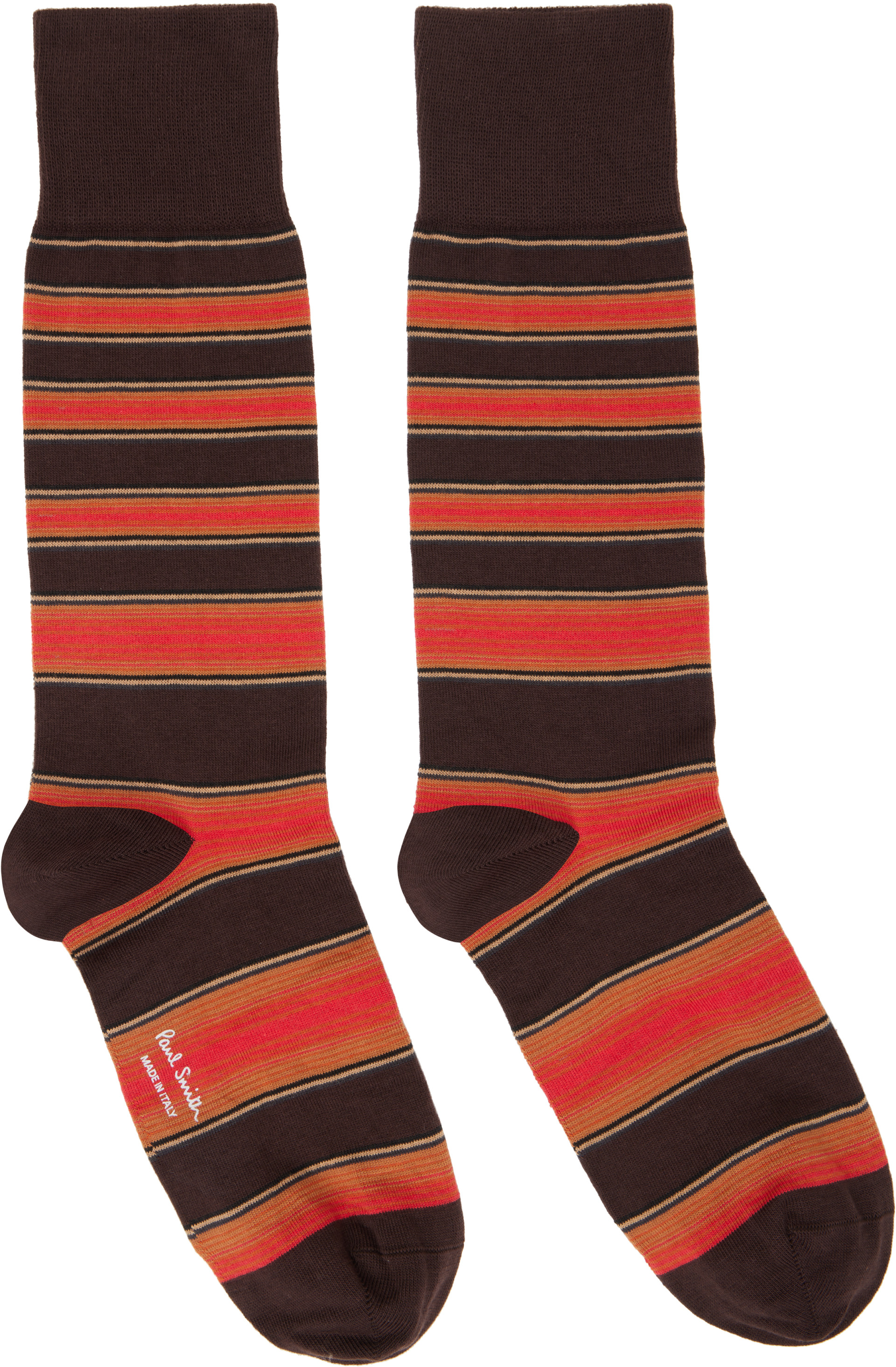 Paul Smith - Three-Pack Multicolor Stripe Socks