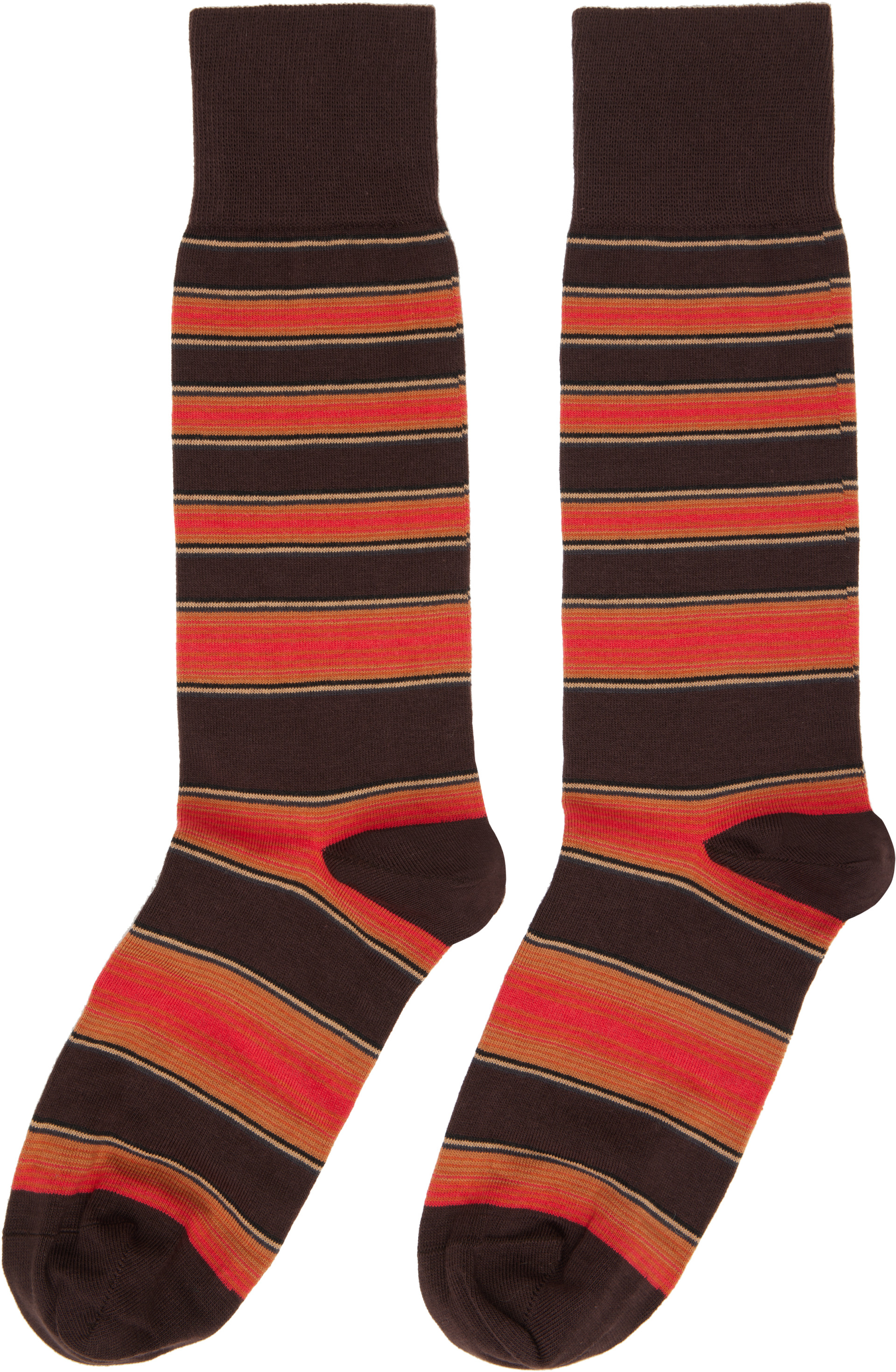 Paul Smith - Three-Pack Multicolor Stripe Socks