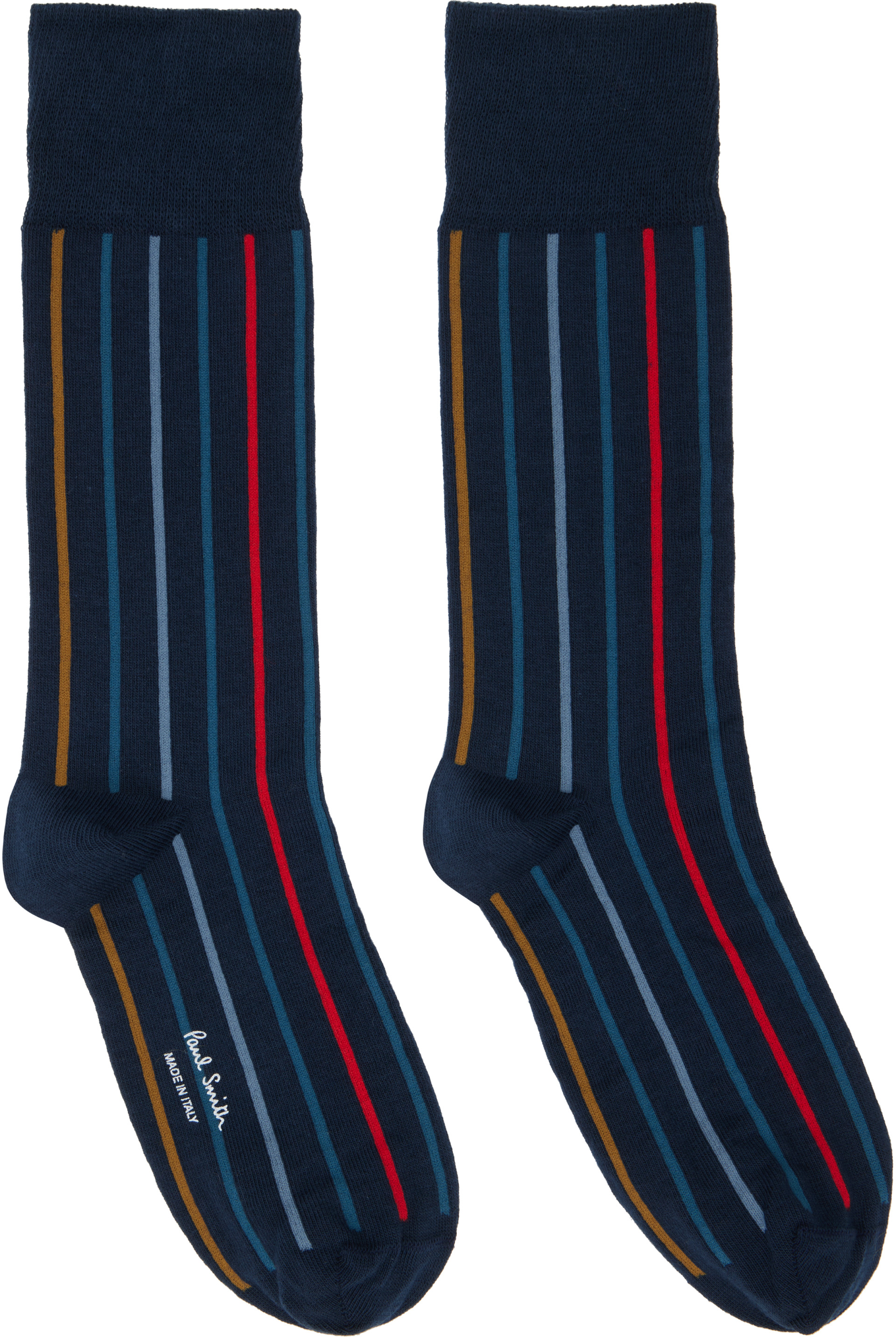 Paul Smith - Three-Pack Multicolor Stripe Socks