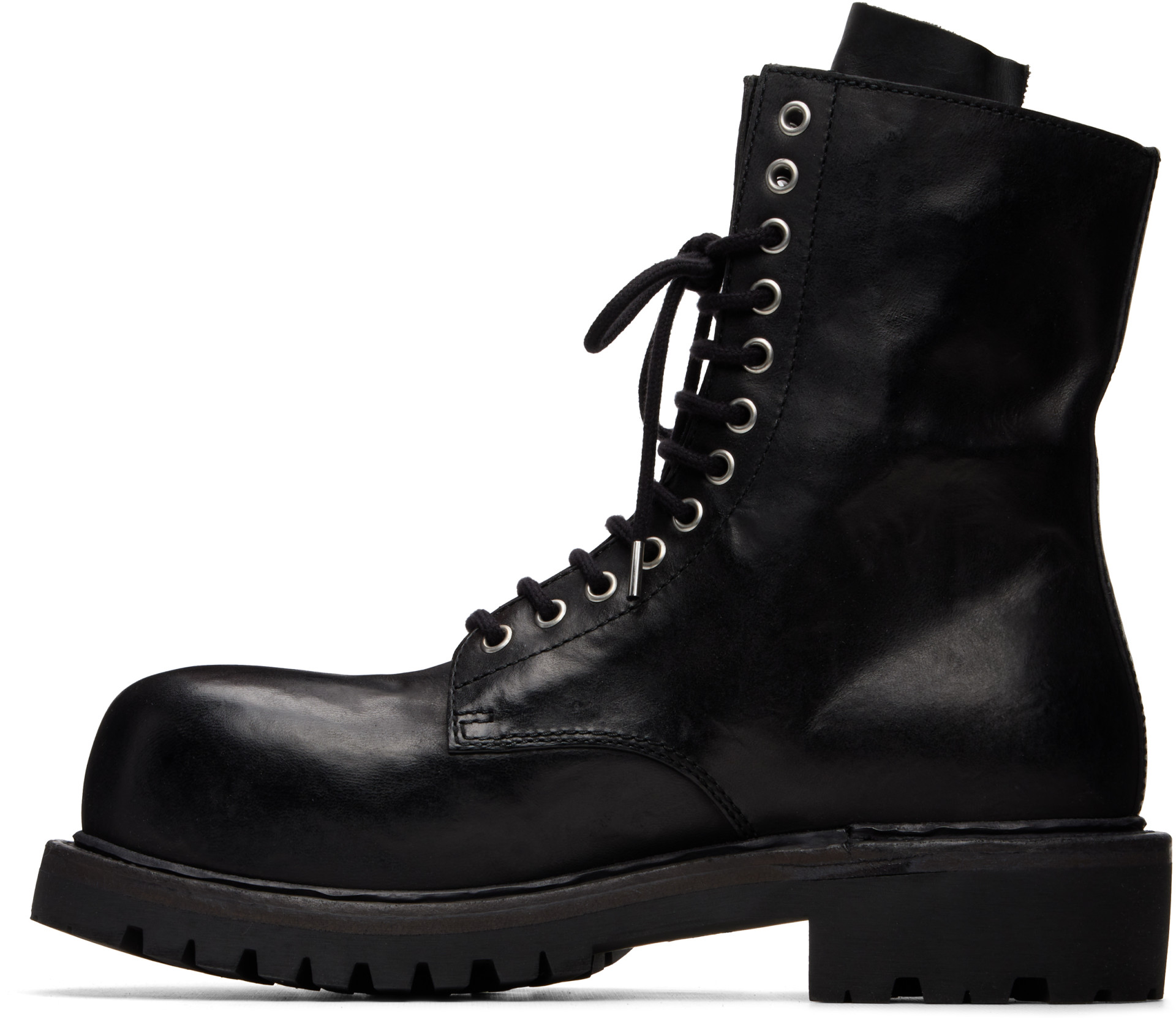 A DICIANNOVEVENTITRE - Black Reverse Prisma Combat Boots