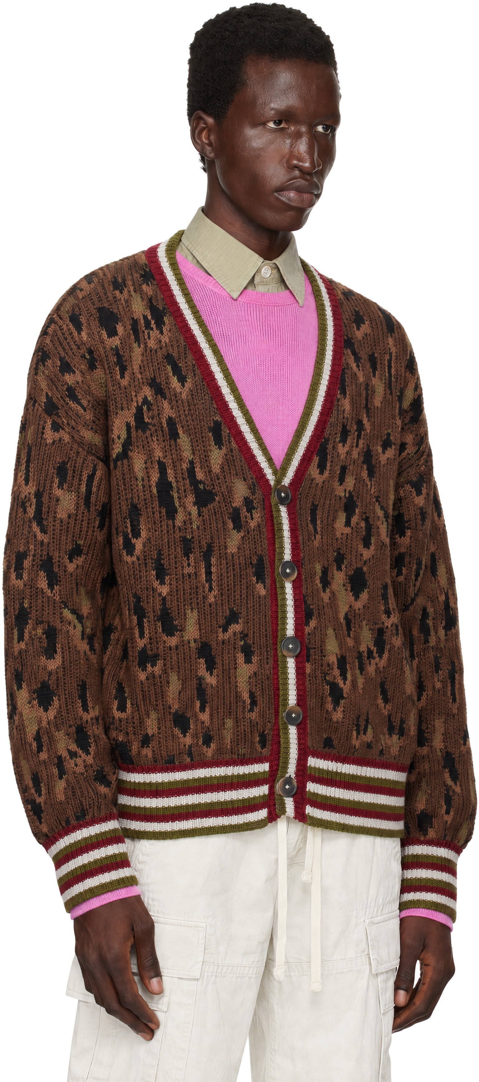 PDF - Brown Knit Cardigan