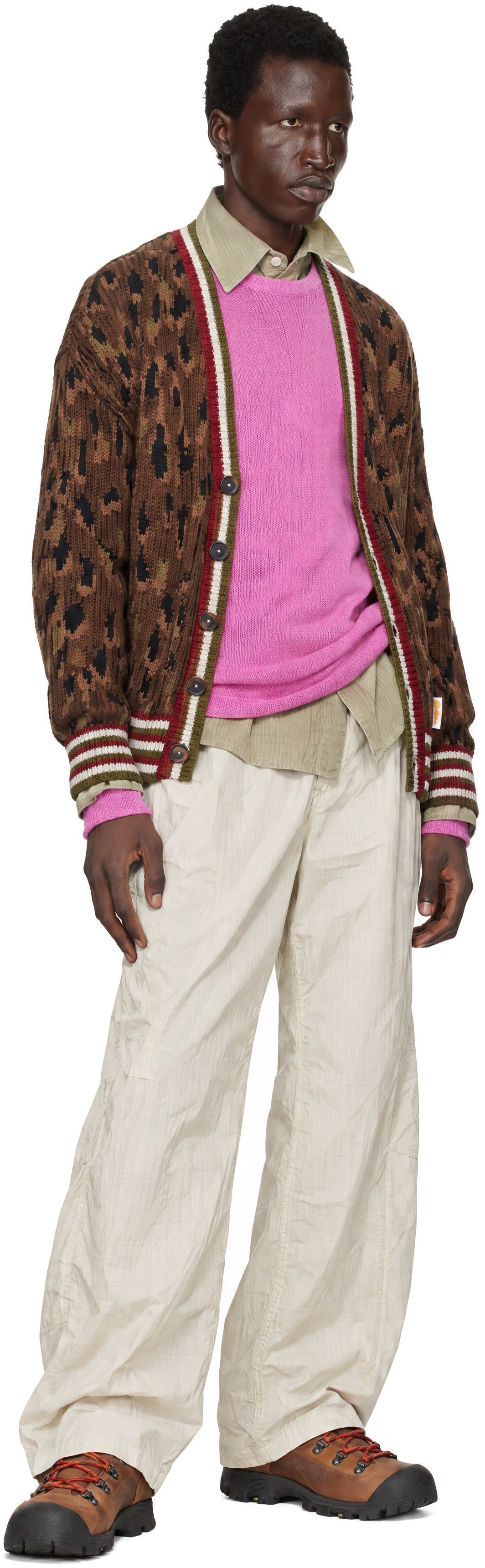 PDF - Brown Knit Cardigan