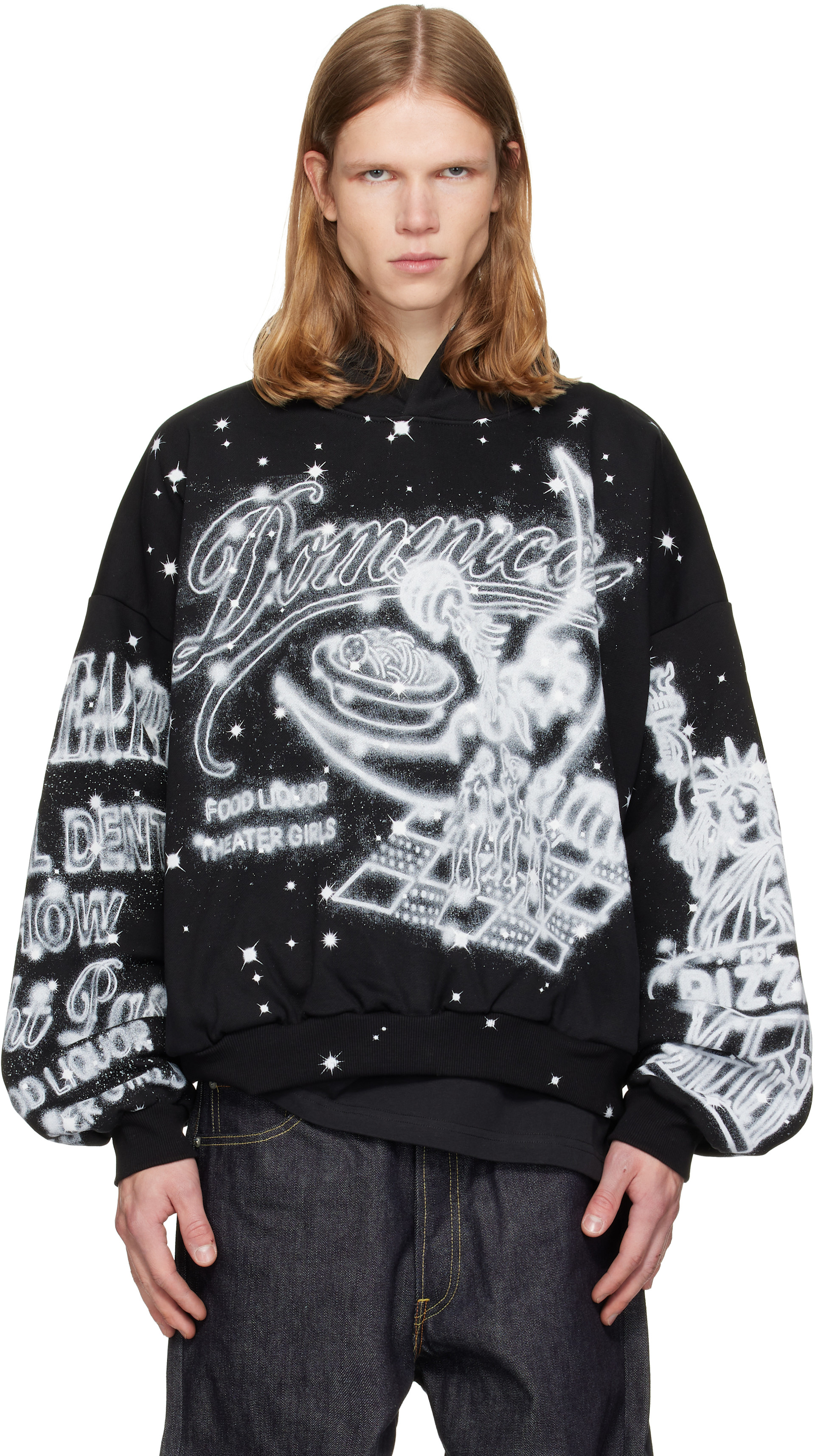 PDF - Pull à capuche Mi Italian Recipe noir