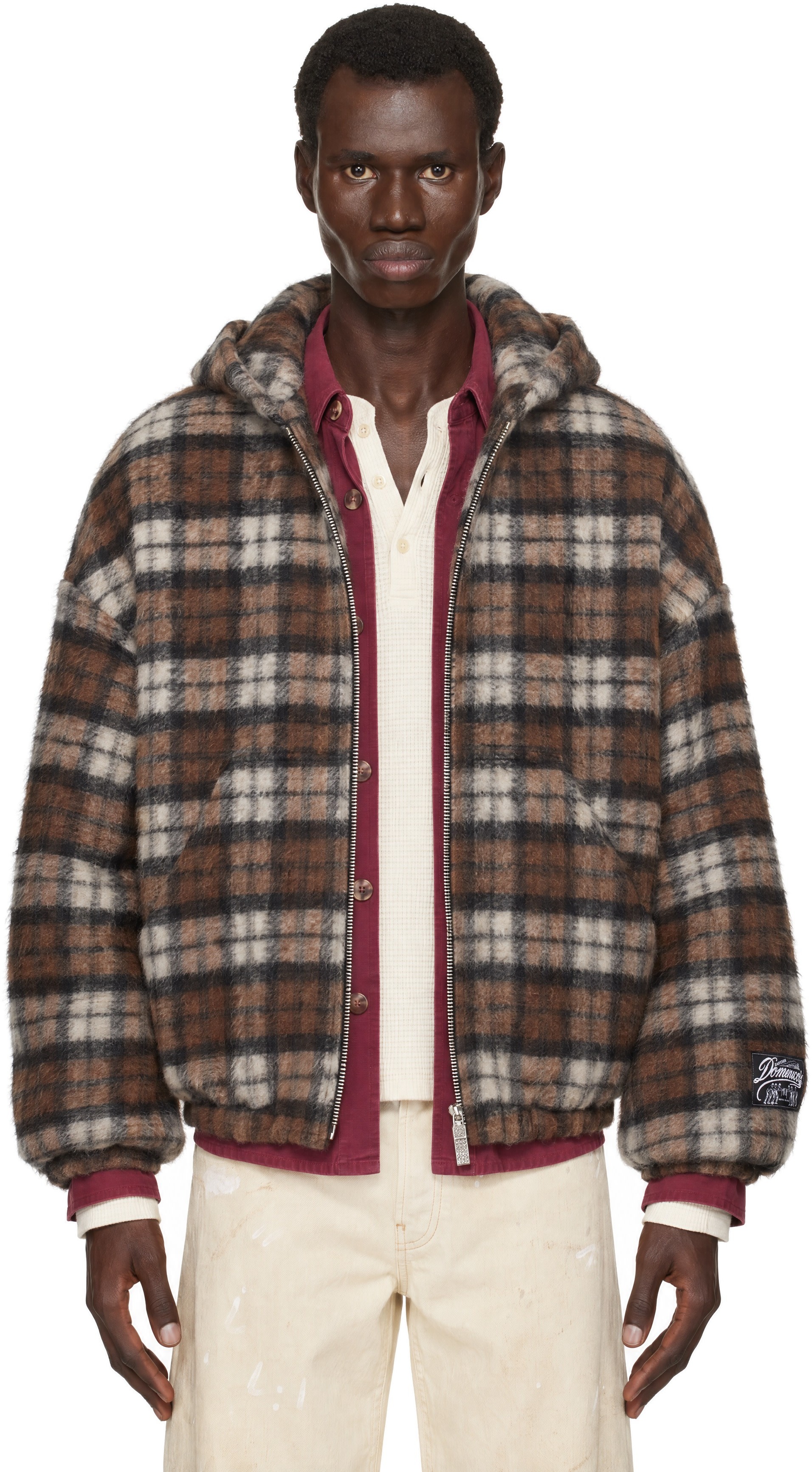 PDF - Brown Forte Zip Up Hoodie