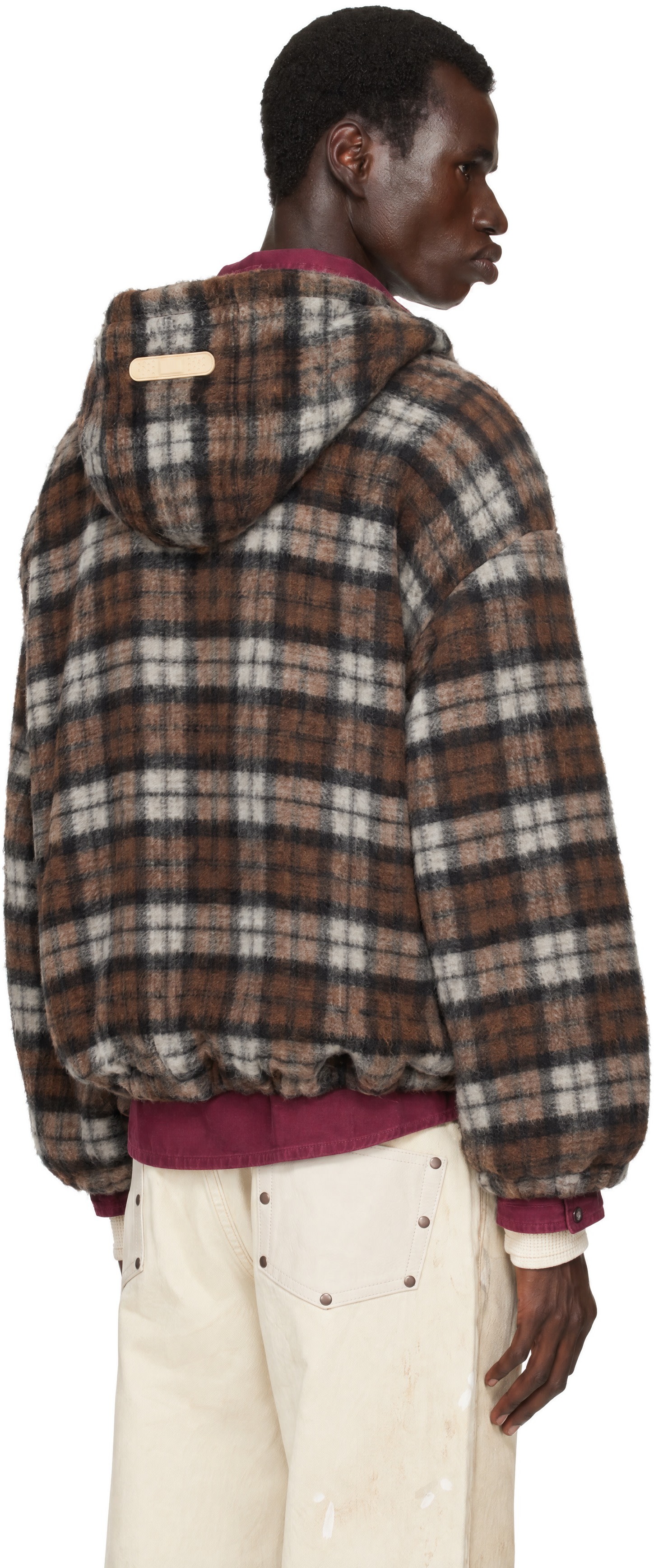 PDF - Pull à capuche Forte brun à glissière