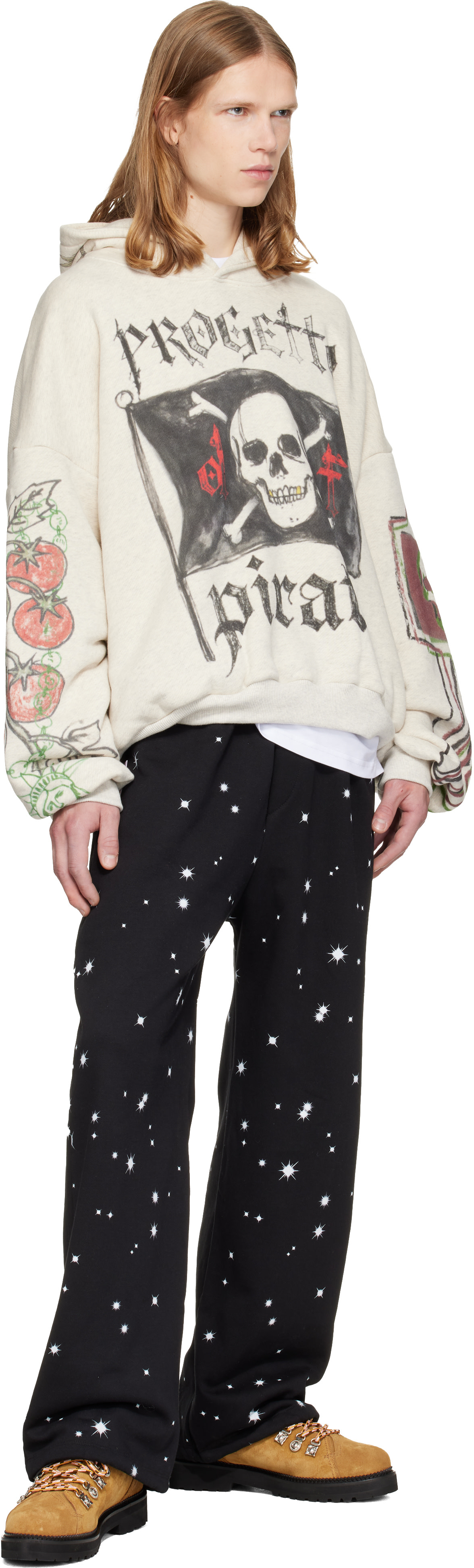 PDF - Pull Mi Pirate beige et gris