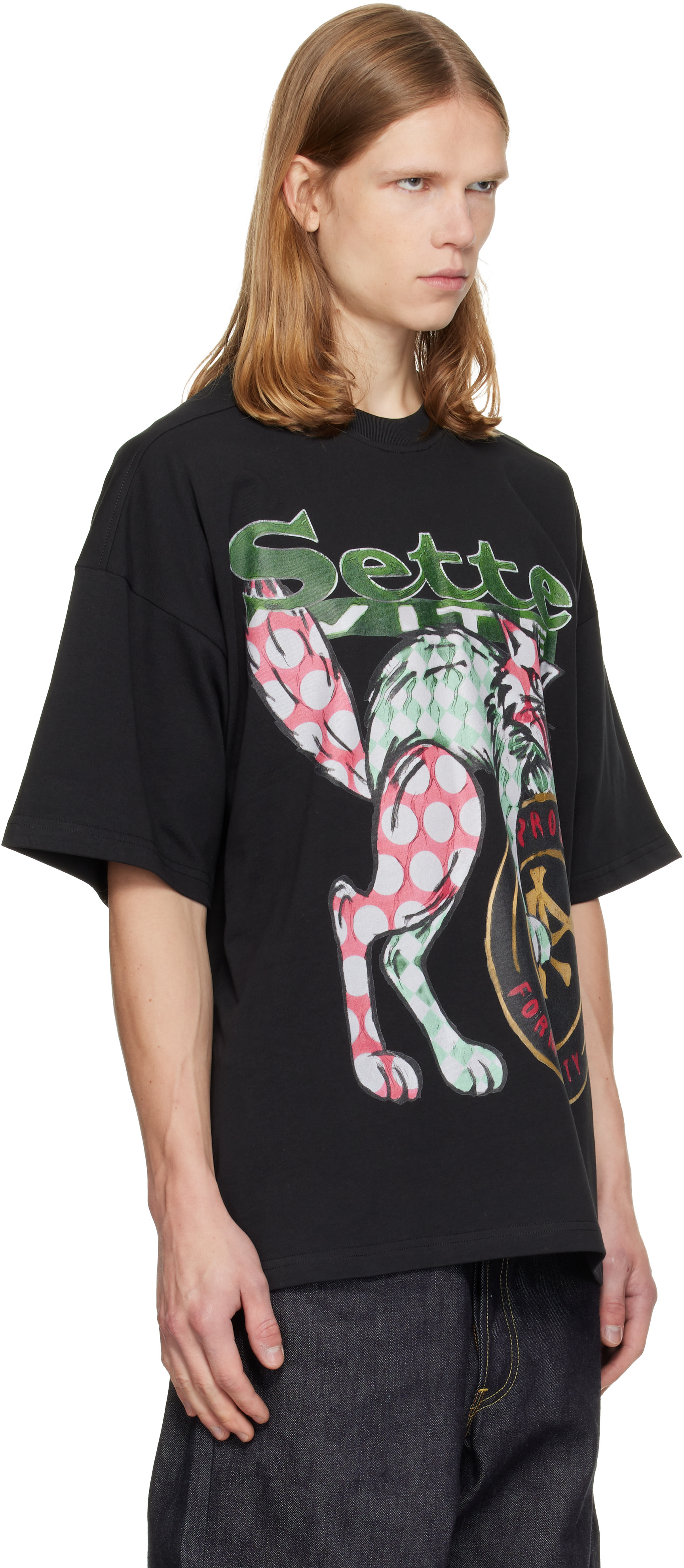 PDF: Black The New Boy Seven Cat T-shirt | SSENSE