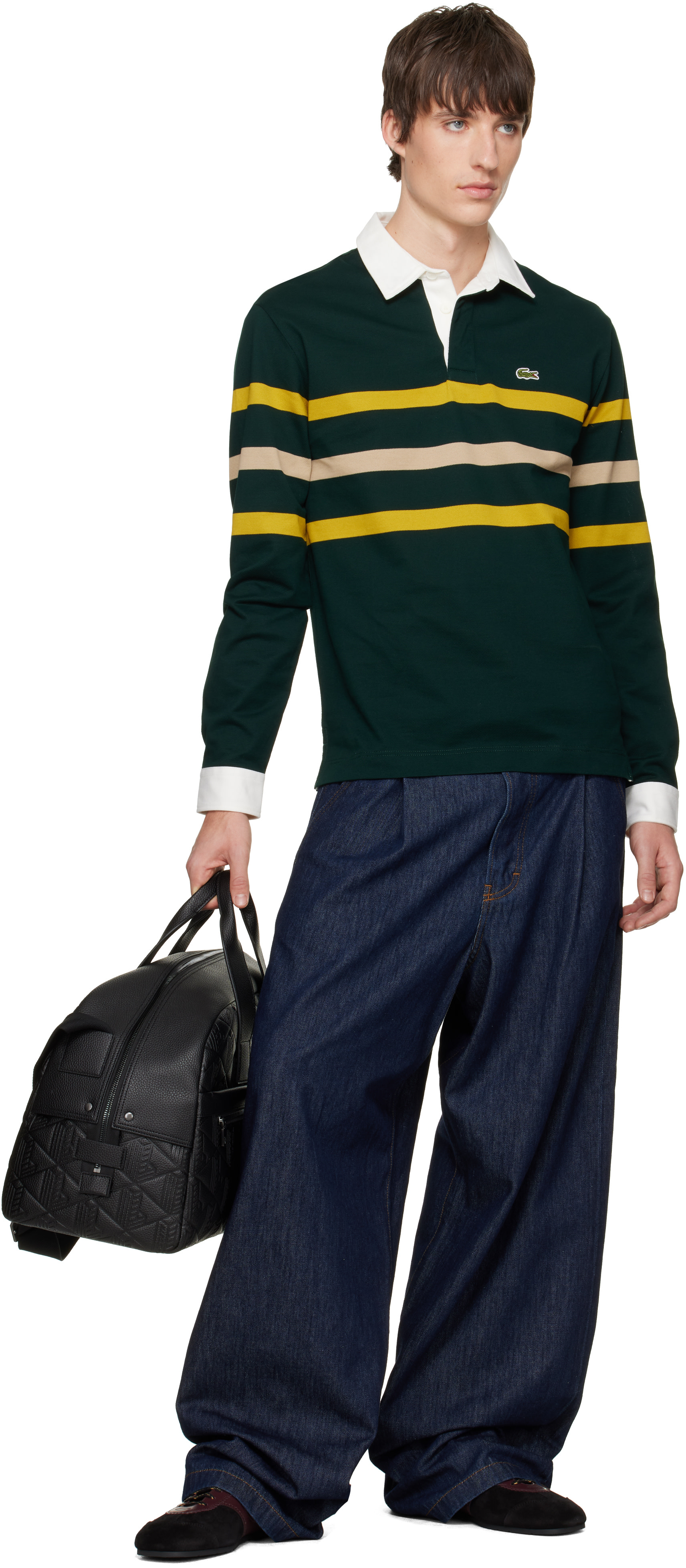 Lacoste - 黑色 Weekender 行李包