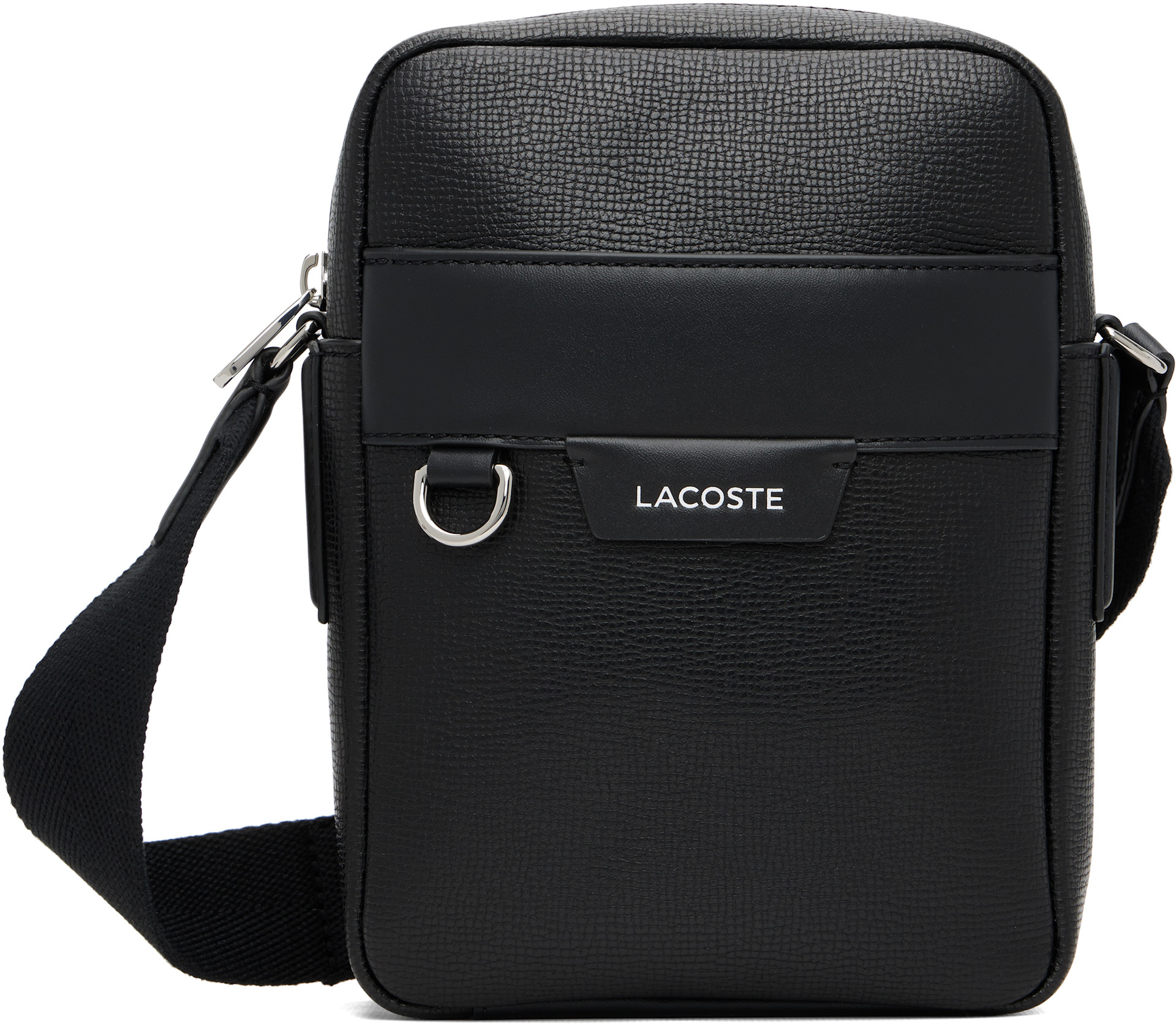 Lacoste - Black Ossian Leather Satchel