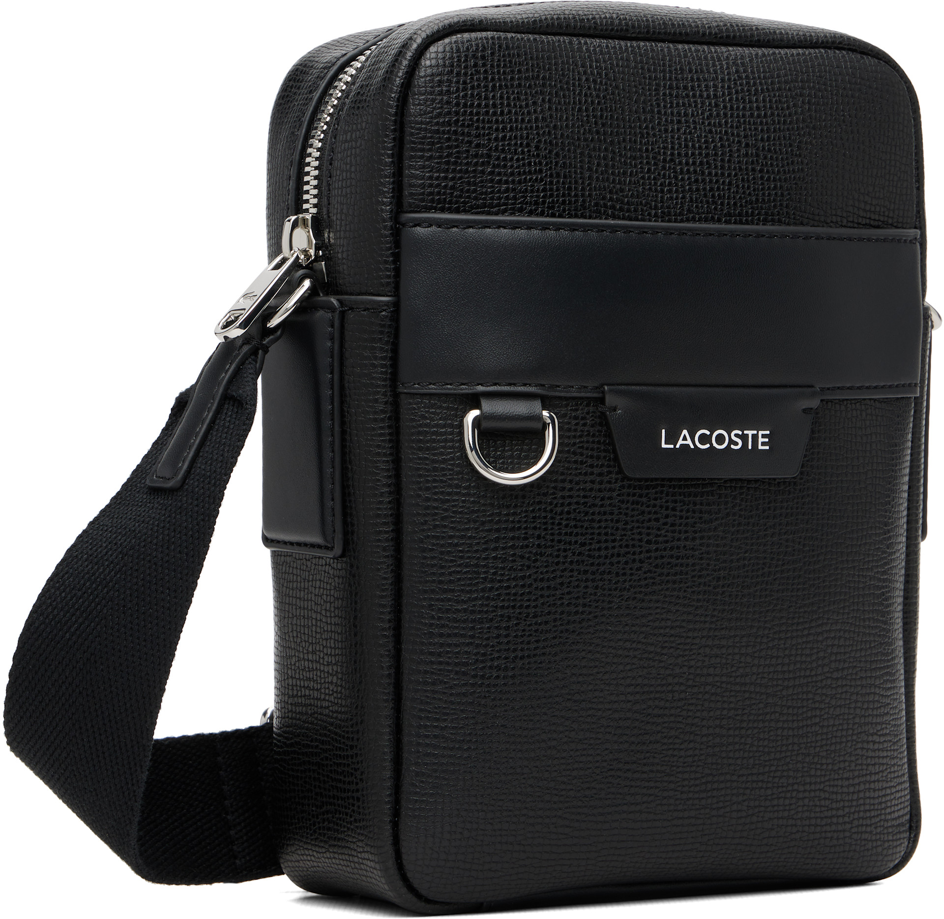 Lacoste - Black Ossian Leather Satchel