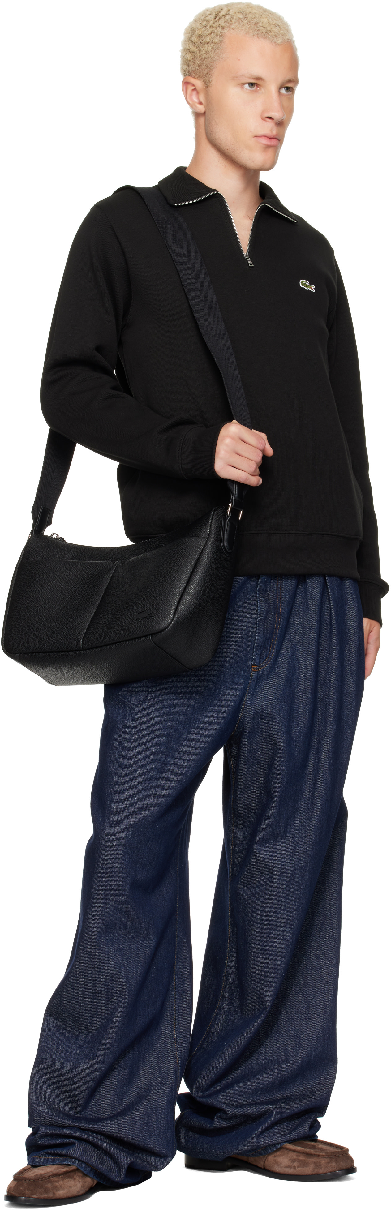 Lacoste - Black Airline Messenger Bag