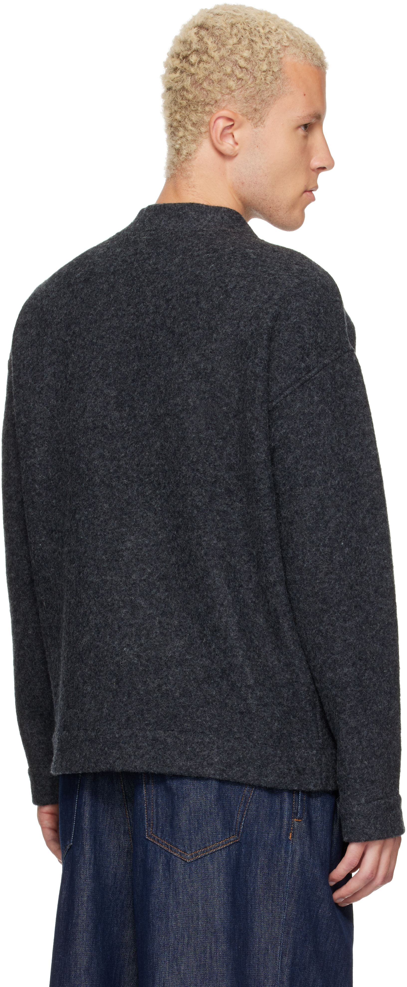 Lacoste - Gray Oversize Fit Cardigan