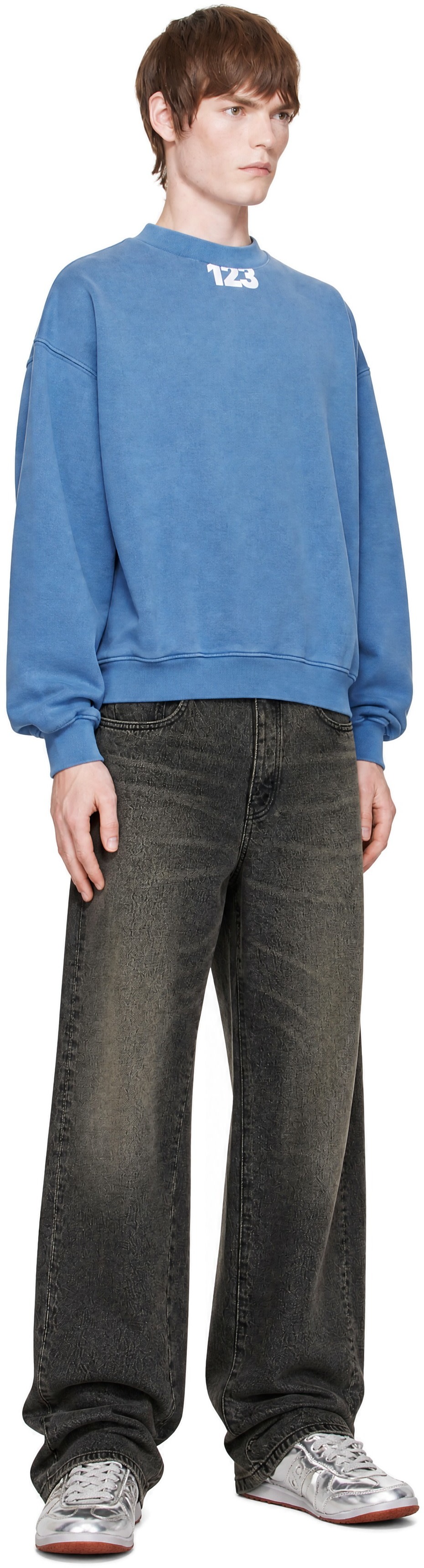 Rivington Roi Rebis - Pull molletonné USO '123' CVA bleu
