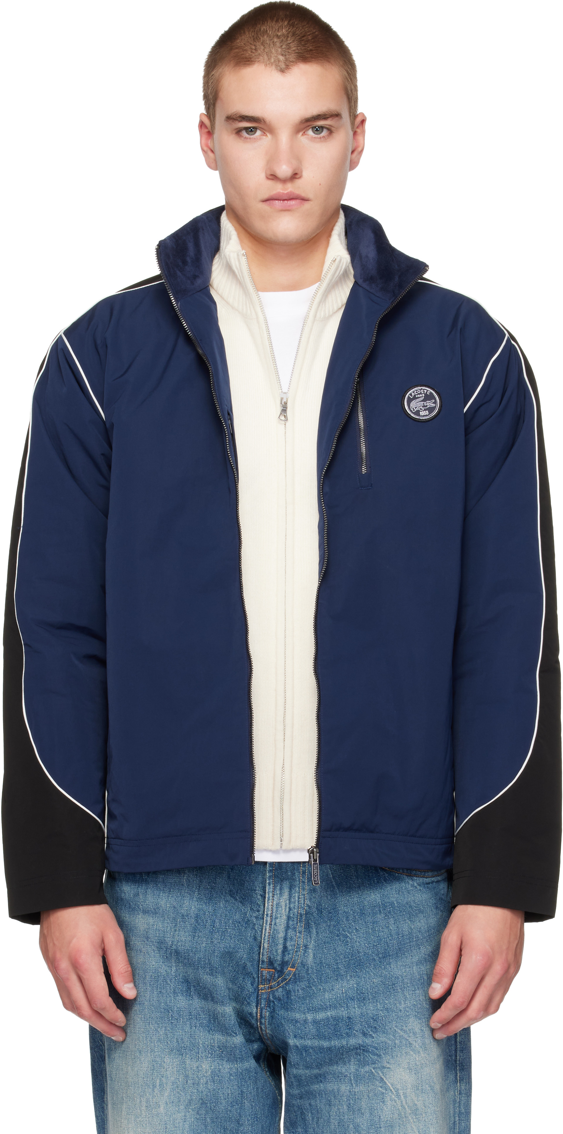 Lacoste - Navy Padded Track Jacket