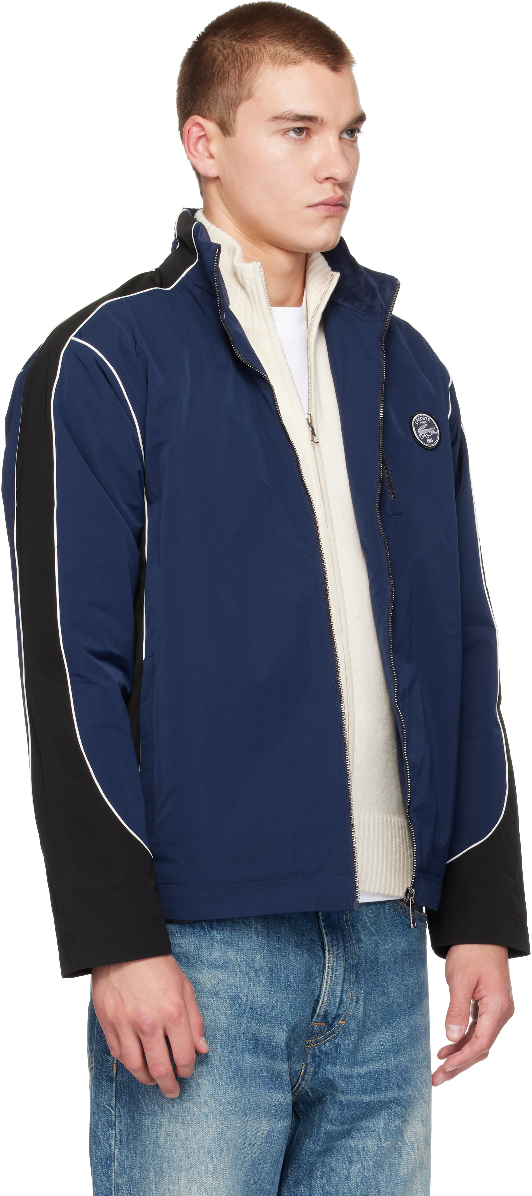 Lacoste - Navy Padded Track Jacket