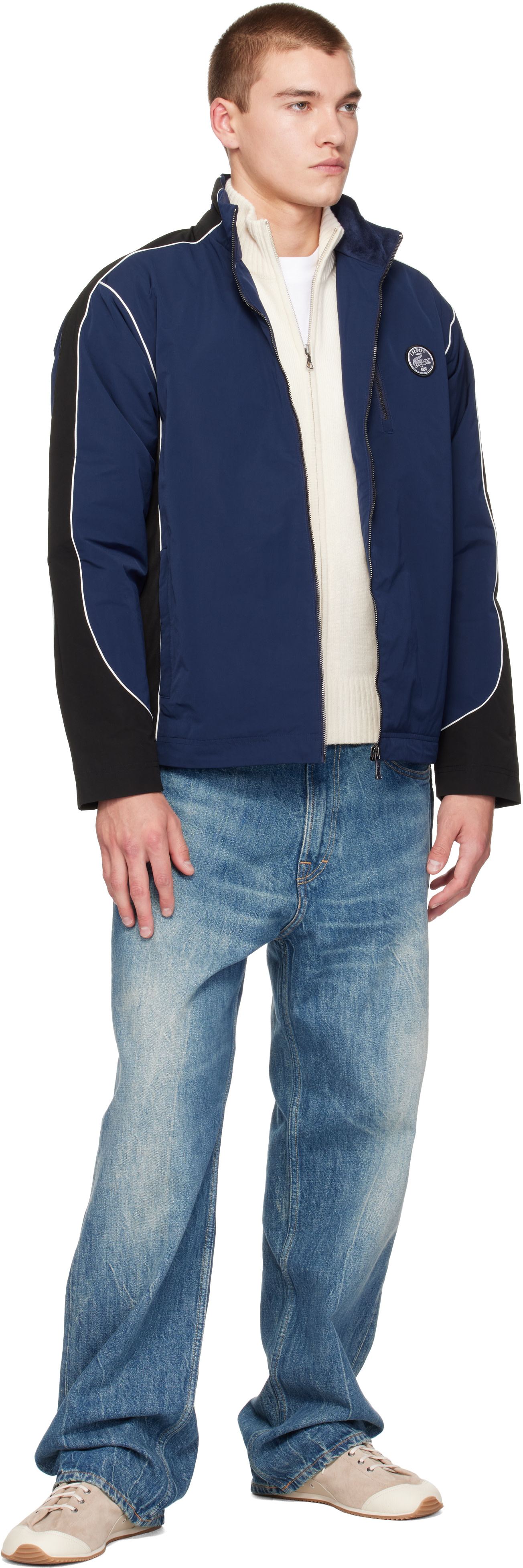 Lacoste - Navy Padded Track Jacket
