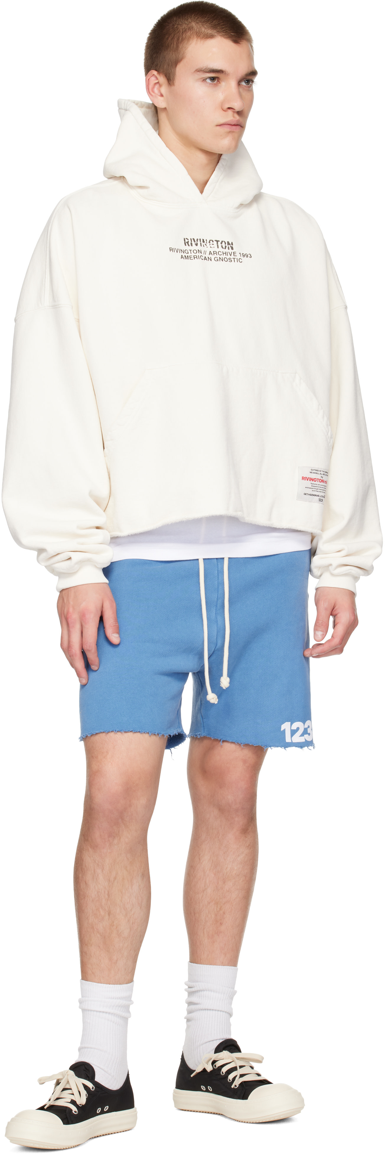 トップス RivingtonRoiRevis Rivington Roi Rebis: Off-White 'Archive American' Cropped Hoodie