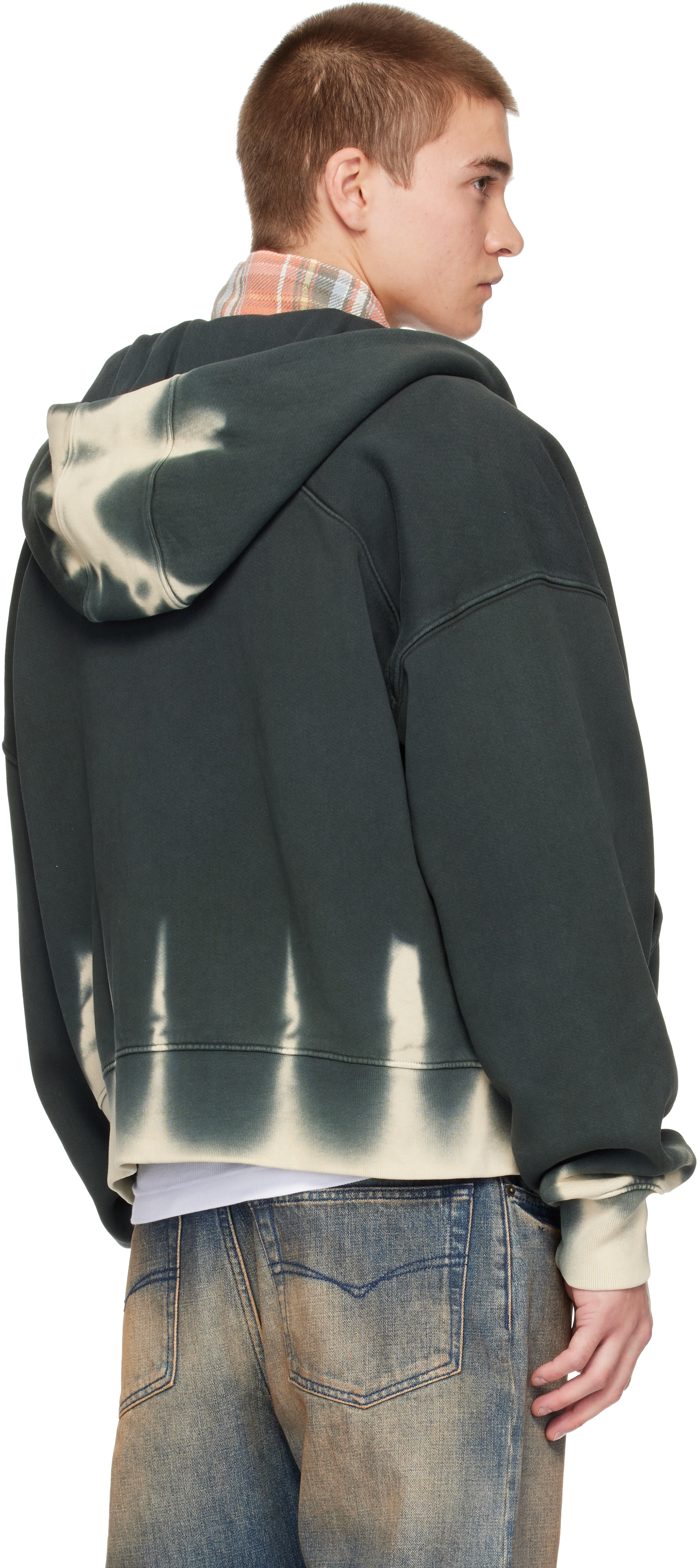 Rivington Roi Rebis: Gray Dark Country CVA Zip Hoodie | SSENSE