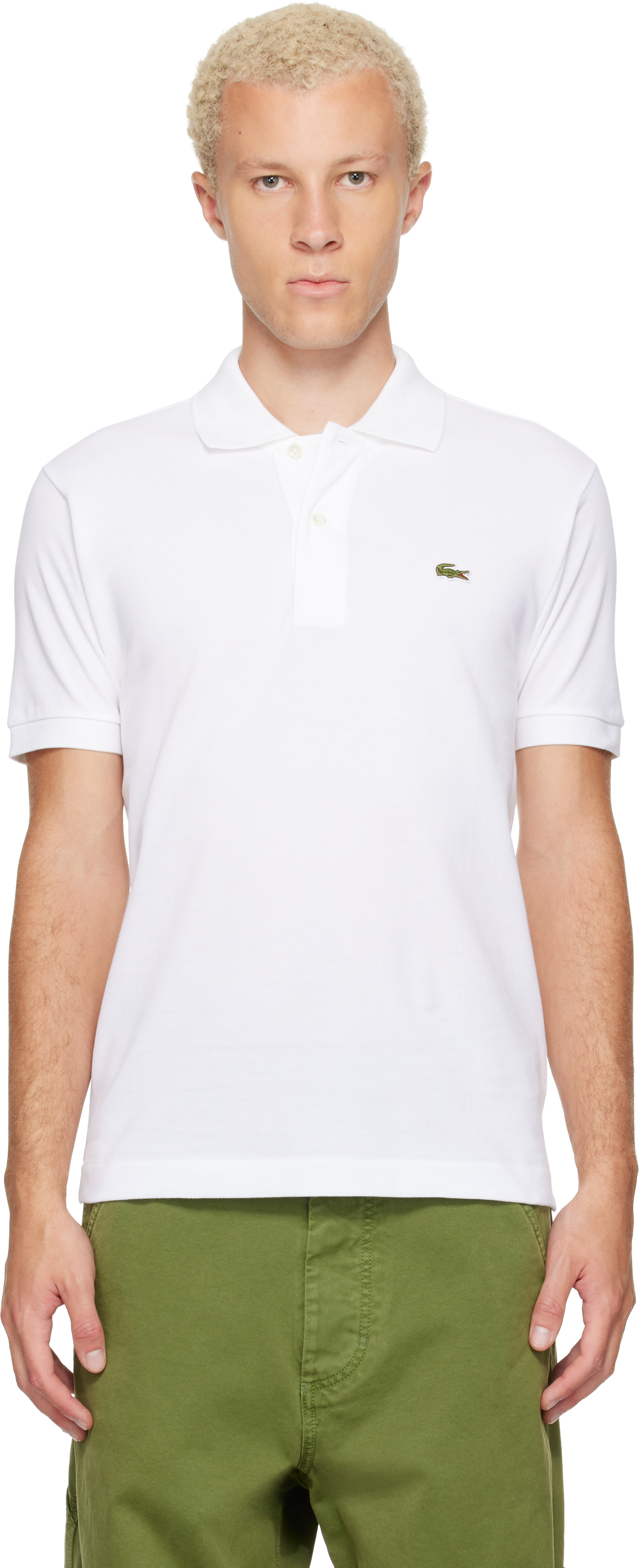 ラコステ　クラシックフィット Lacoste: ホワイト Original L.12.12 クラシックフィット ポロシャツ