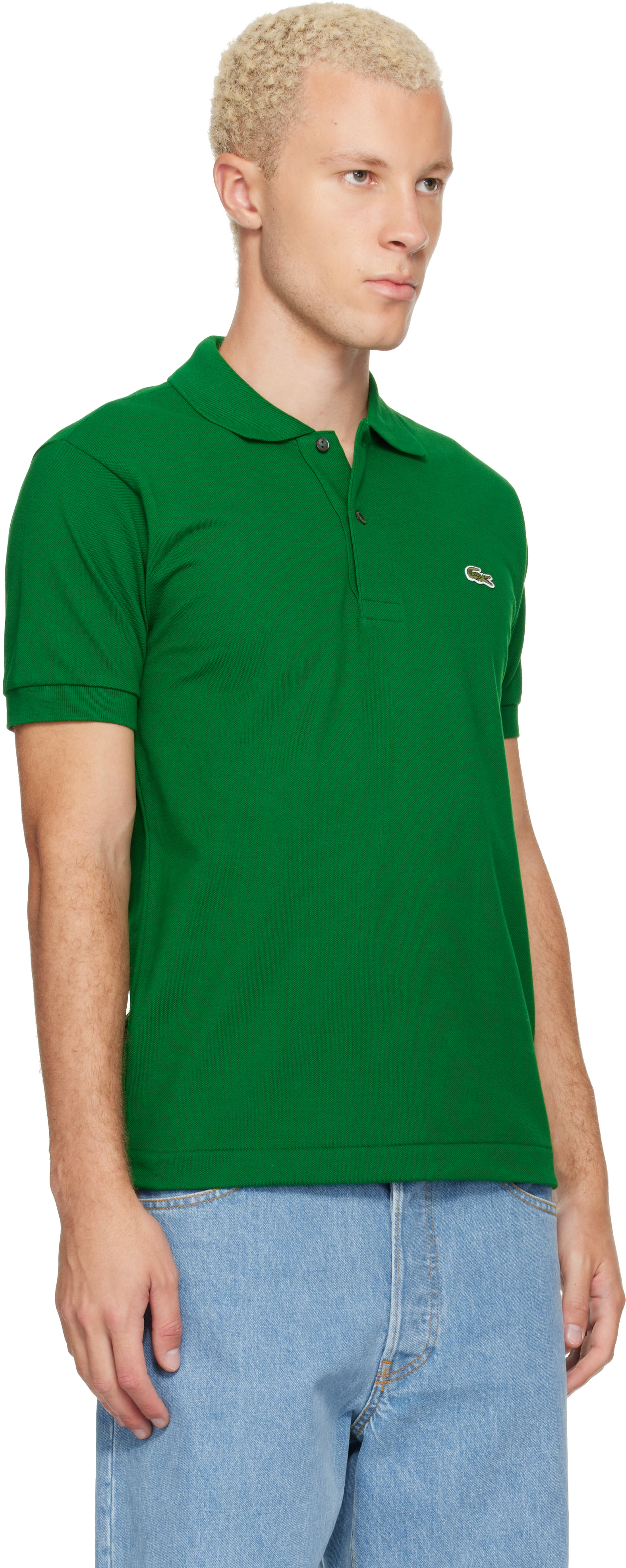 Lacoste - Polo L.12.12 vert à coupe classique
