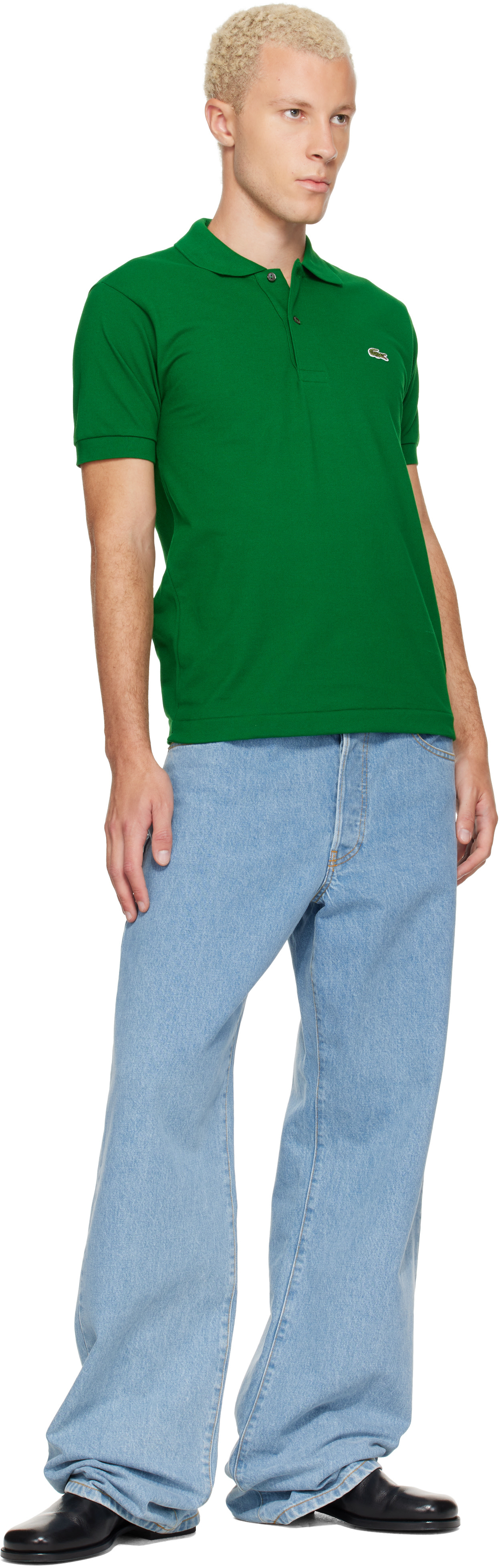 Lacoste - Polo L.12.12 vert à coupe classique
