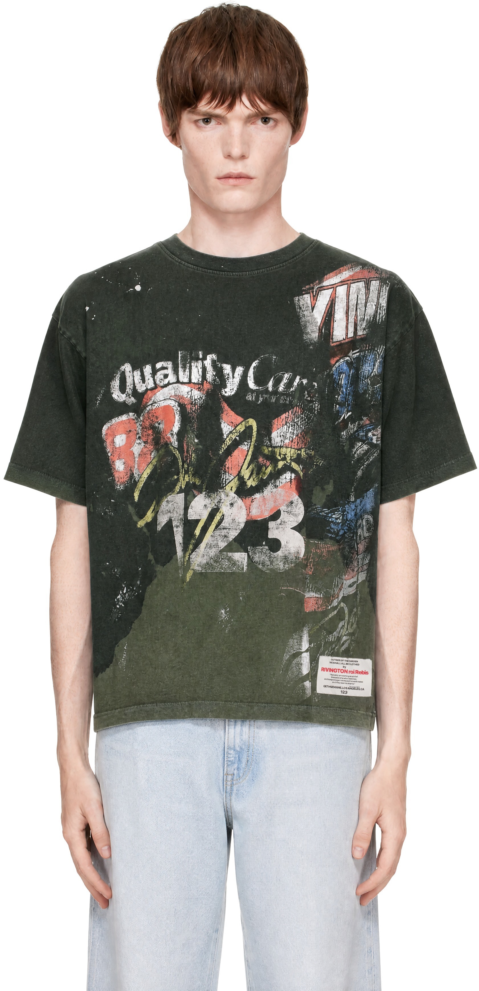 Rivington Roi Rebis: Green 'America's In A Race' Tyler T-shirt