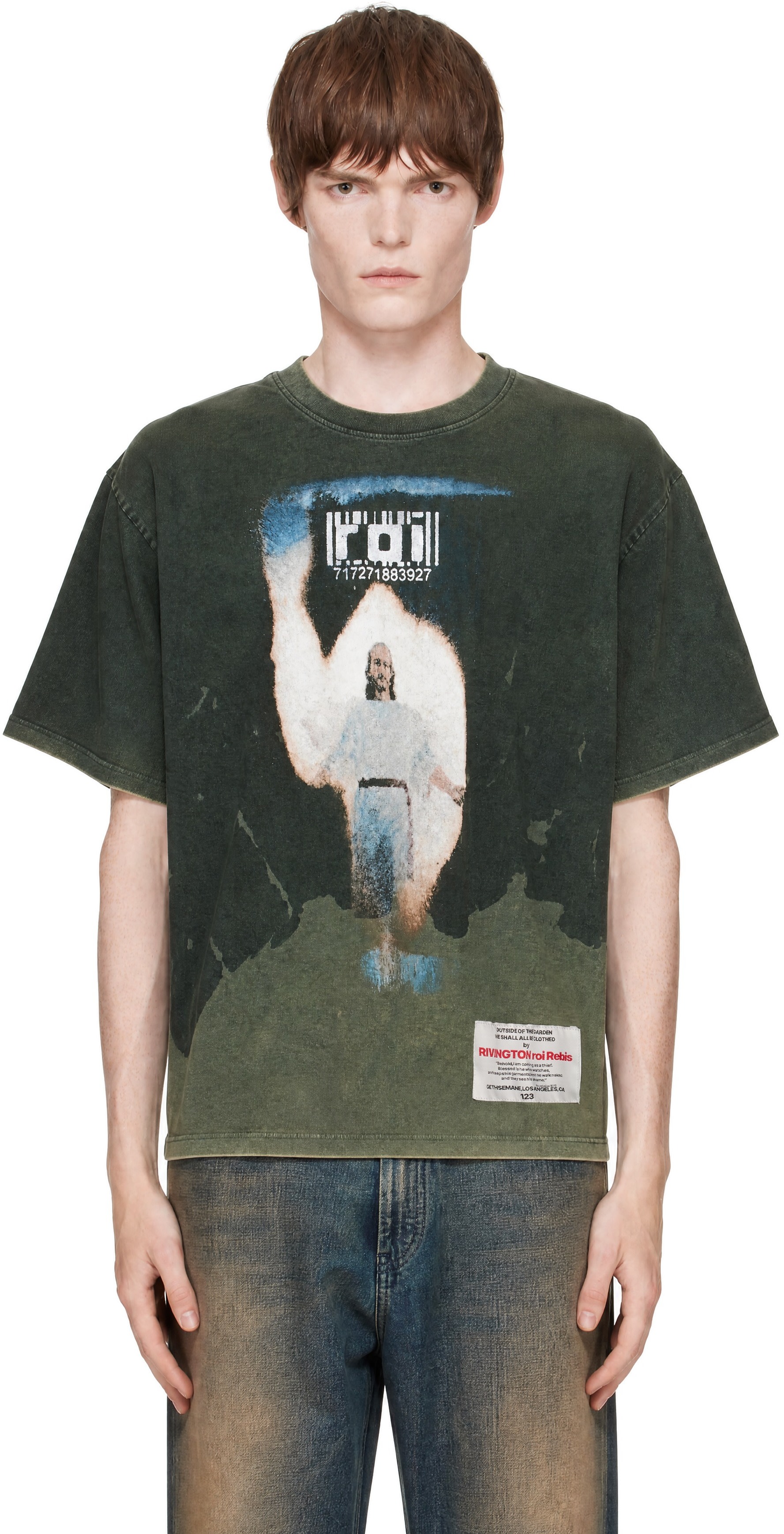 Rivington Roi Rebis: Green SKU'D Apparition Tyler T-shirt | SSENSE