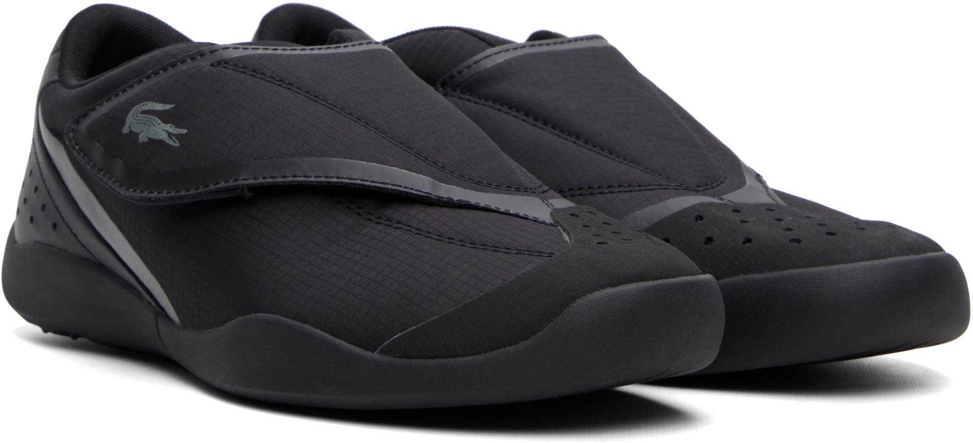 Lacoste - Baskets noires à bride