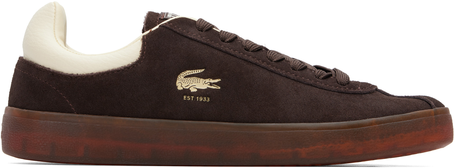 Lacoste - Baskets Baseshot brunes