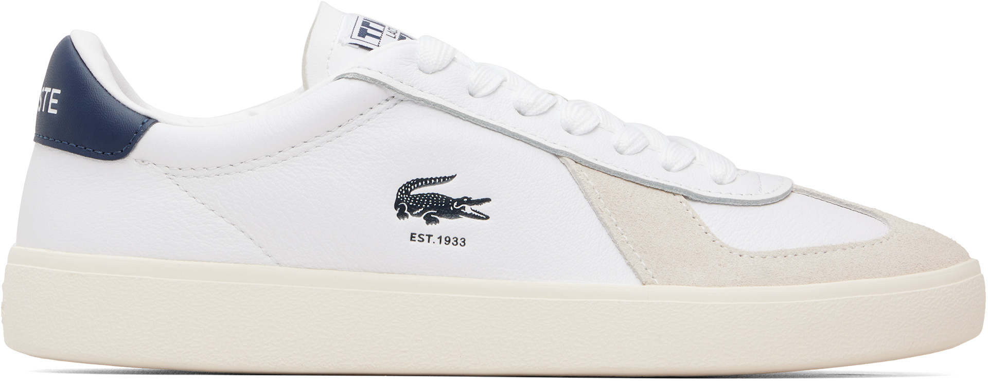 Lacoste - Baskets Baseshot Pro blanc et beige