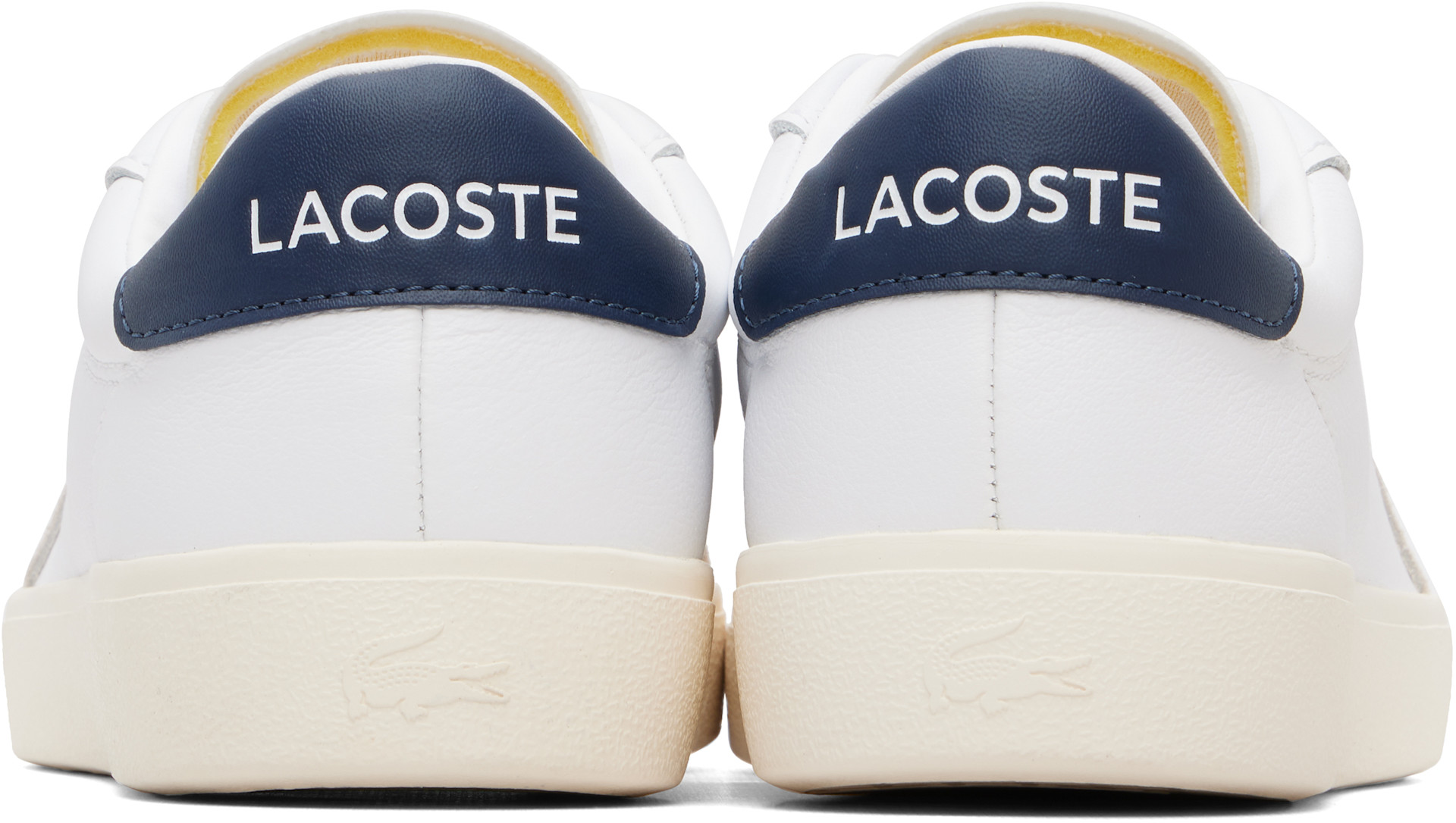 Lacoste - Baskets Baseshot Pro blanc et beige