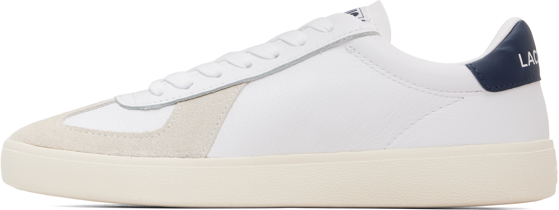 Lacoste - Baskets Baseshot Pro blanc et beige