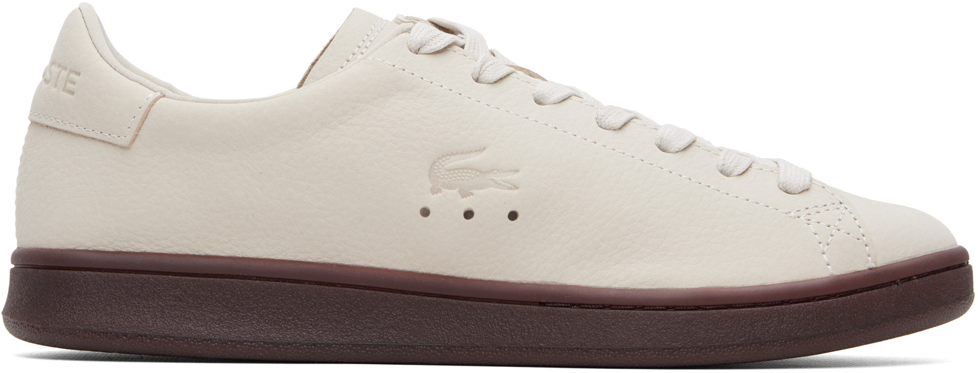 Lacoste - Baskets Carnaby Set blanc cassé