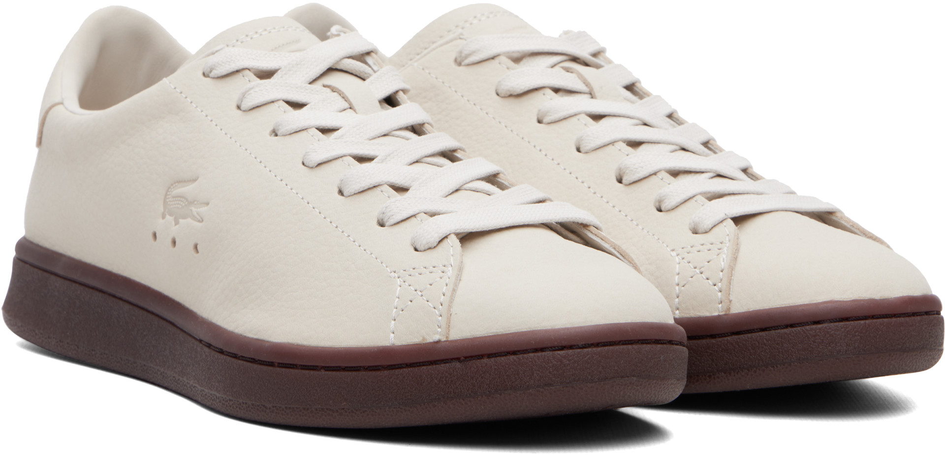 Lacoste - Baskets Carnaby Set blanc cassé