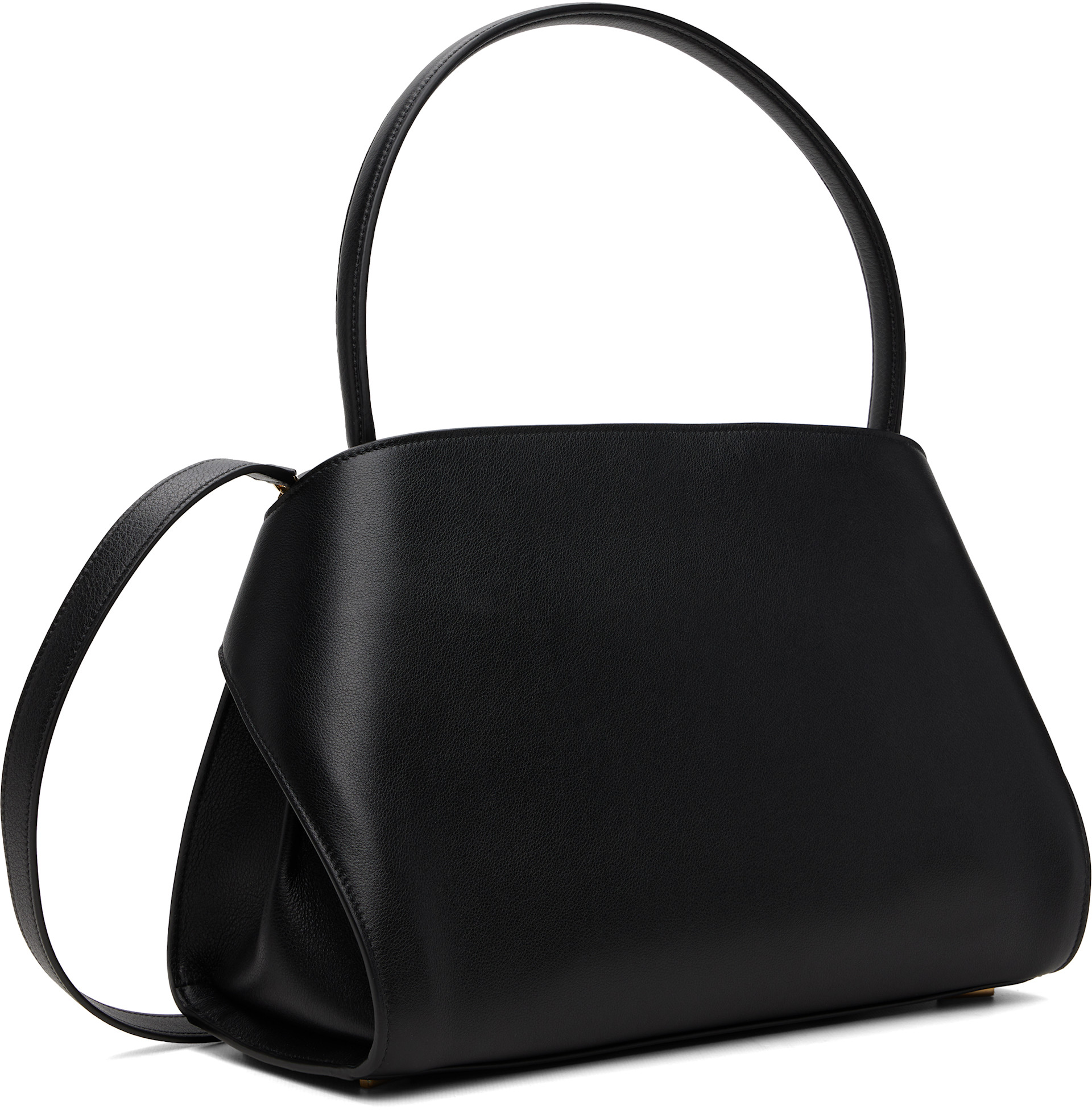 Ferragamo: ブラック＆レッド Hug Soft バイカラー ショルダーバッグ 