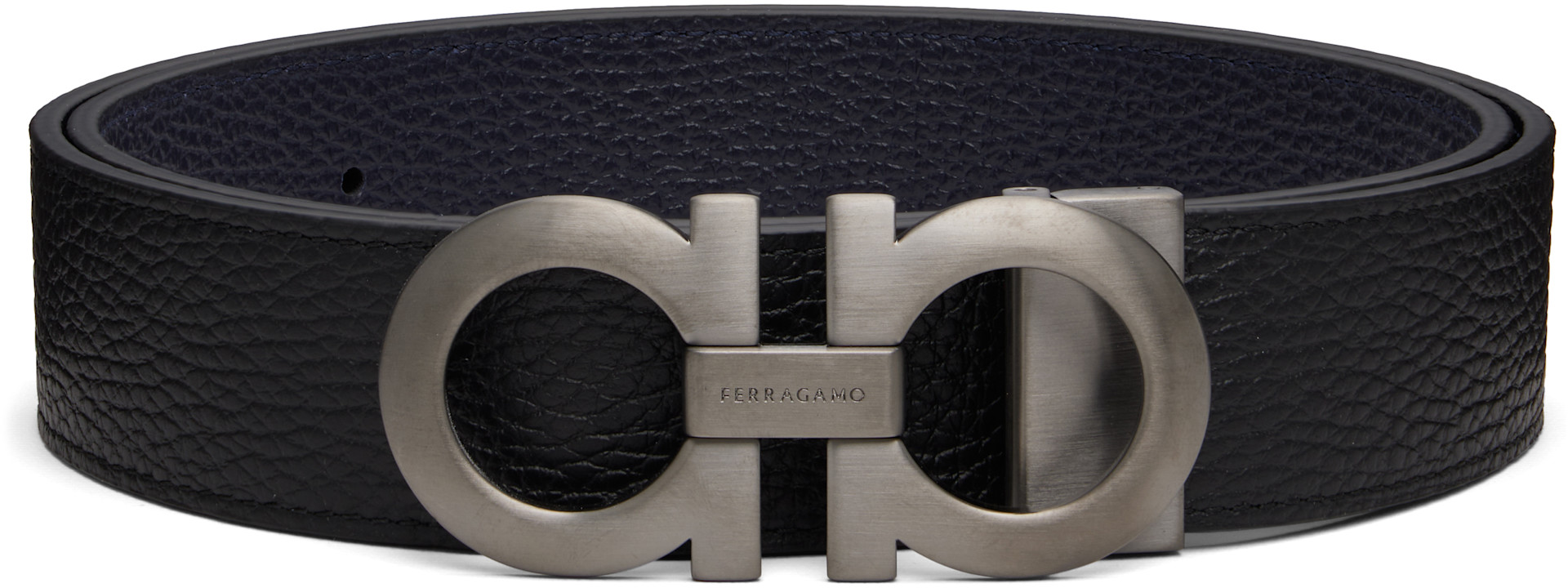 Salvatore Ferragamore black
Gancini leather belt Reversible and adjustable Gancini belt - Men | Ferragamo main image 2