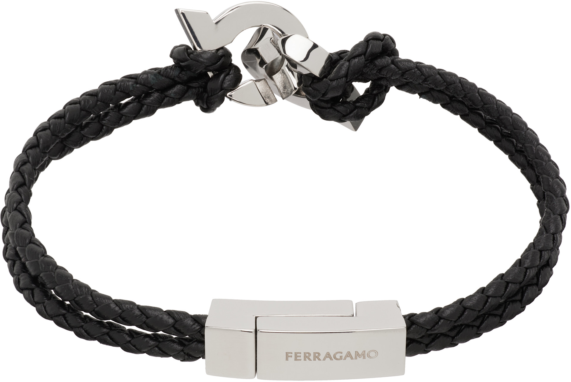 Ferragamo - Bracelet à ferrures Gancini entrelacées